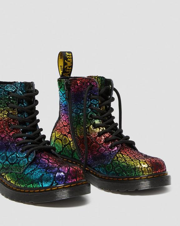 Junior 1460 Pascal Metallic Boots in Black | Dr. Martens Junior 1460 Pascal Metallic Boots in Black | Dr. Martens
