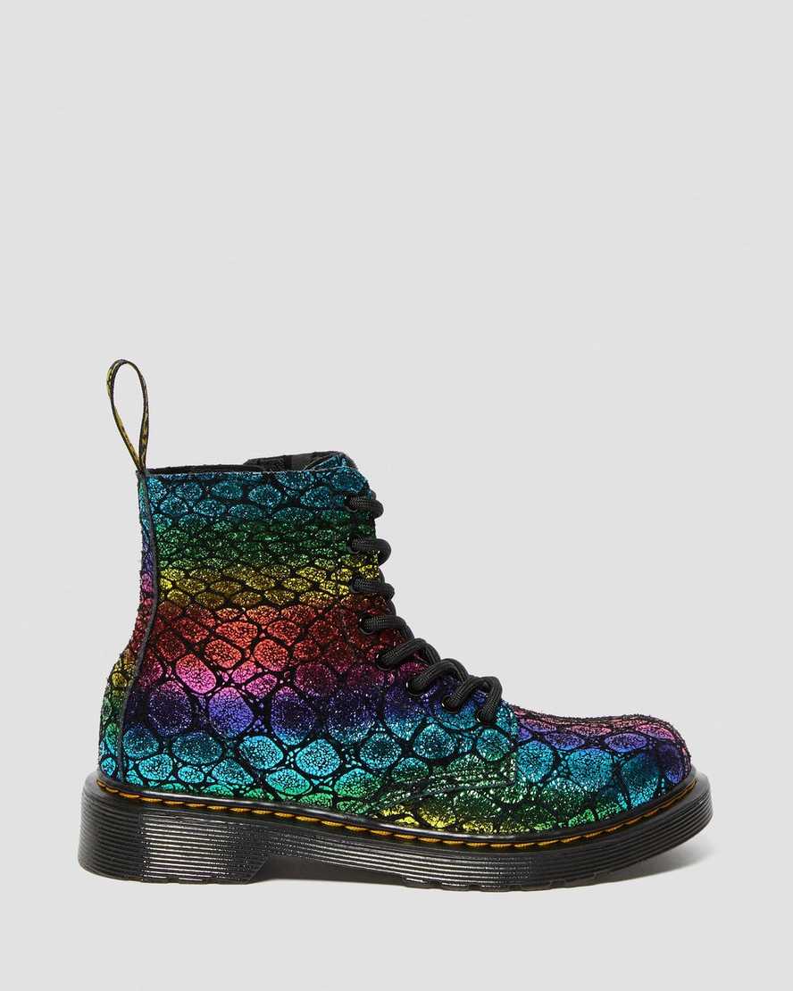 JUNIOR PASCAL METALLIC SUEDE ANKLE BOOTS | Dr Martens