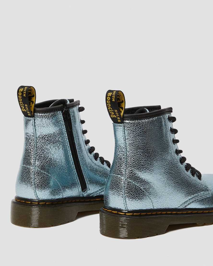 Junior 1460 Crinkle Metallic Lace Up Boots | Dr Martens
