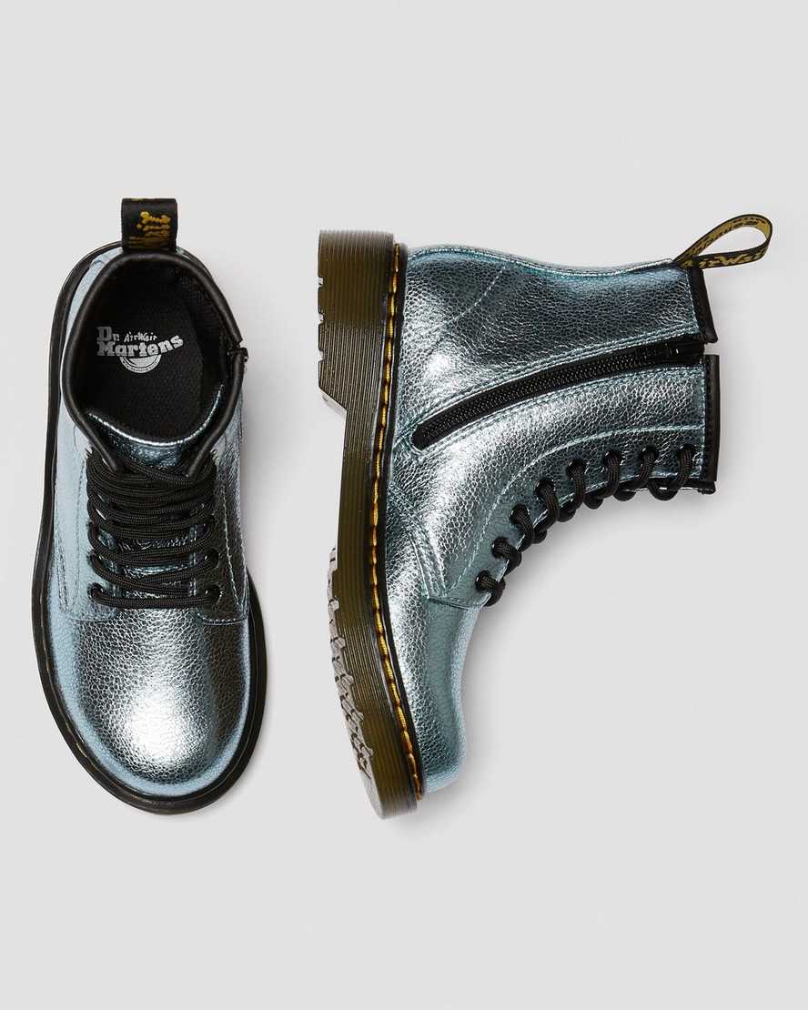 Junior 1460 Crinkle Metallic Lace Up Boots | Dr Martens
