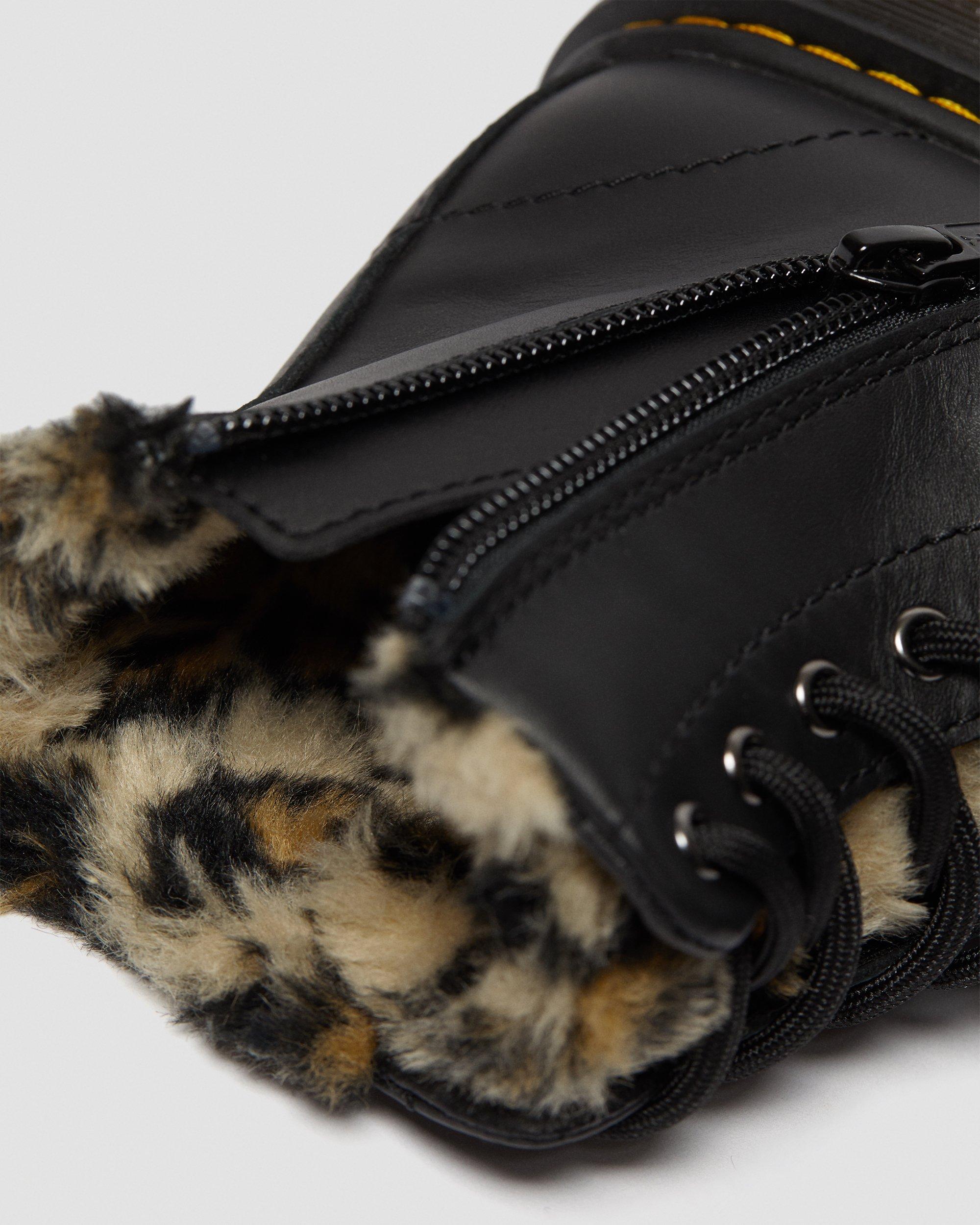 Junior 1460 Serena Leopard Faux Fur Boots | Dr. Martens