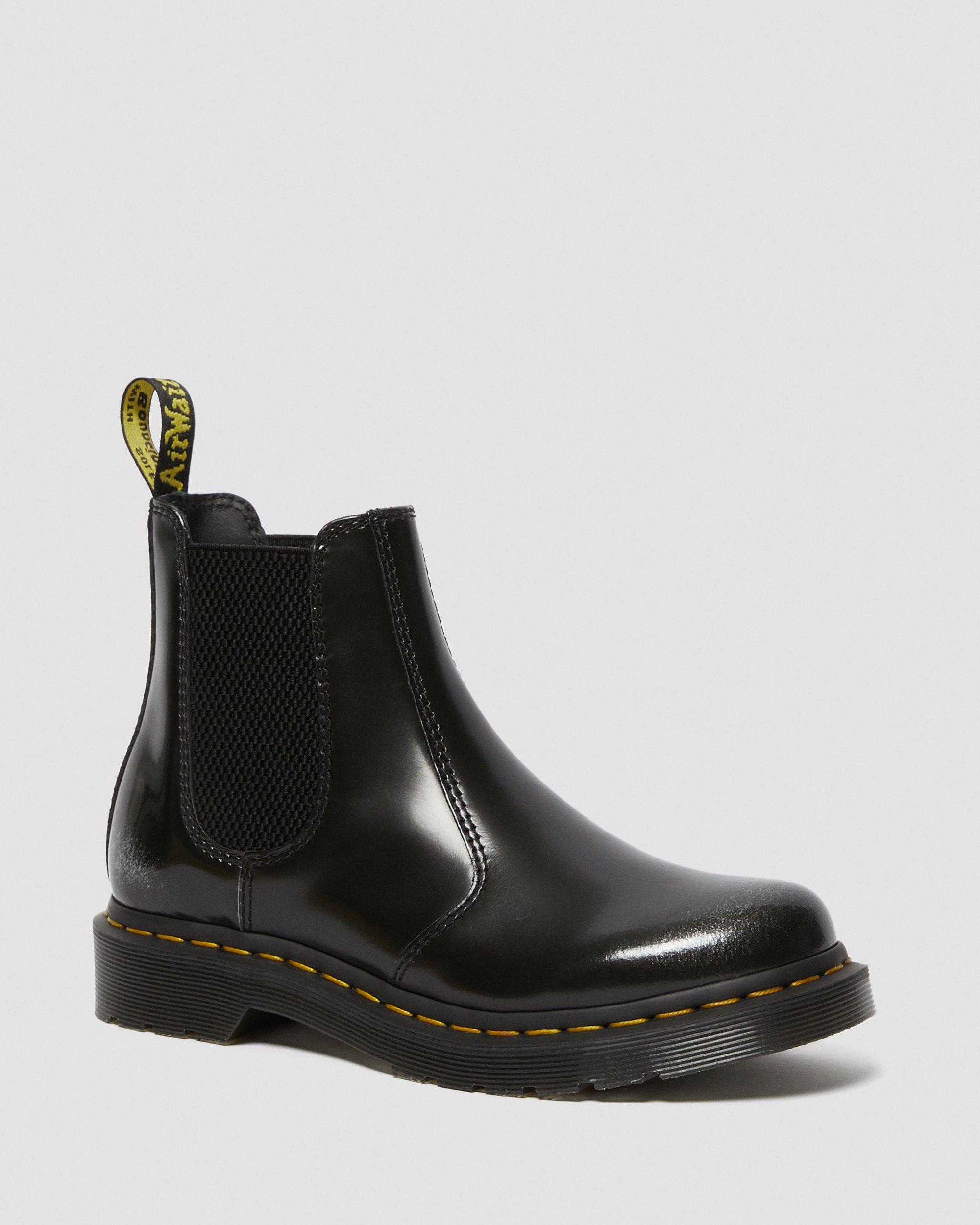 2976 Women's Arcadia Leather Chelsea Boots in Silver | Dr. Martens