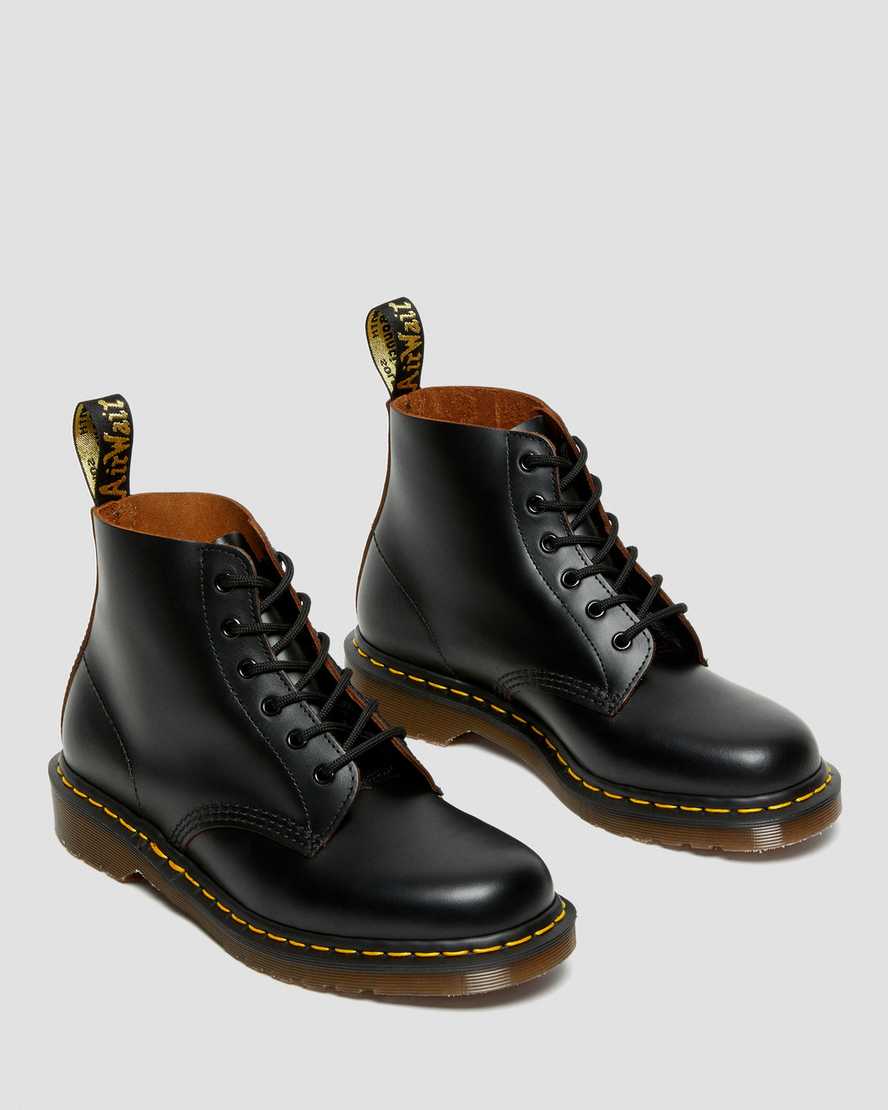 Vintage 101 Quilon Leather Ankle Boots BlackVINTAGE 101 LÆDER ANKELSTØVLER Dr. Martens