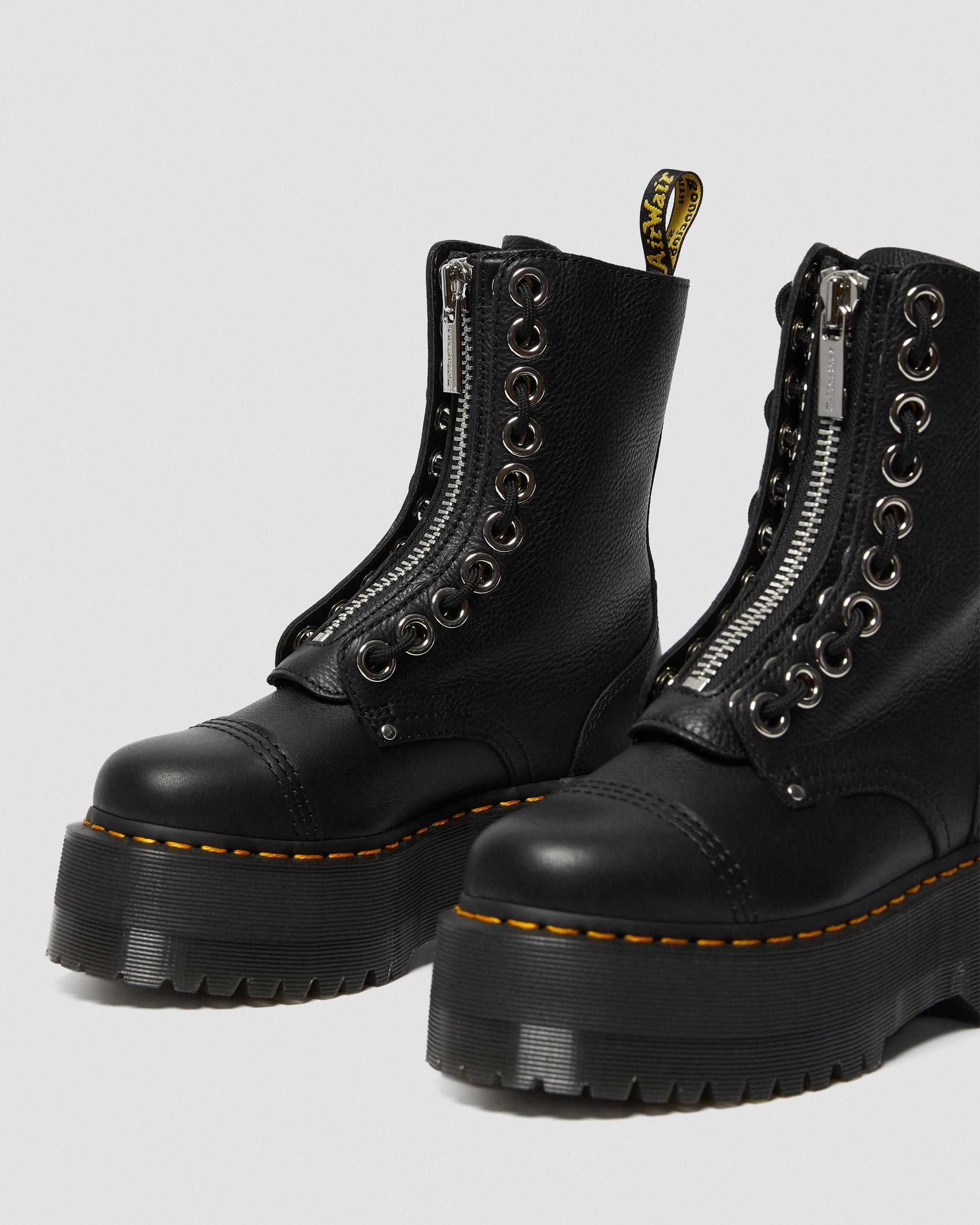 SINCLAIR HI MAX PLATFORM BOOTS in Black Martens