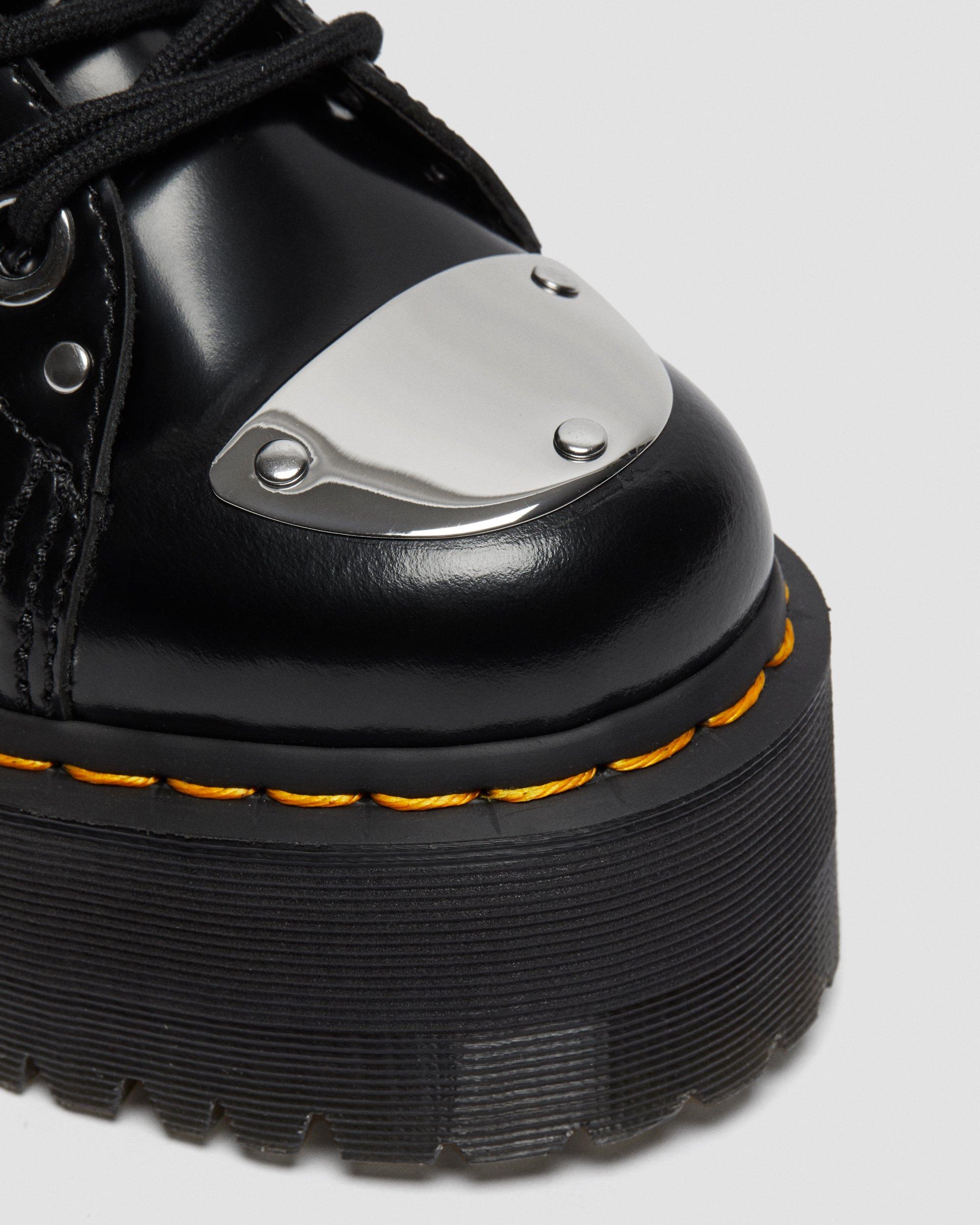 Jadon Max Metal Leather Platform Boots in BLACK | Dr. Martens™