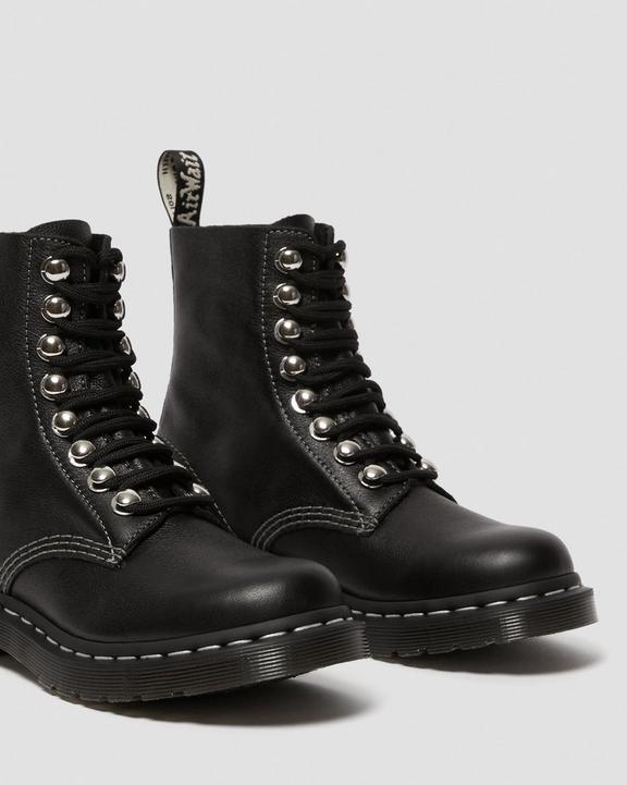 1460 Pascal Women's Hardware Lace Up Boots in Black | Dr 1460 Pascal Women's Hardware Lace Up Boots in Black | Dr