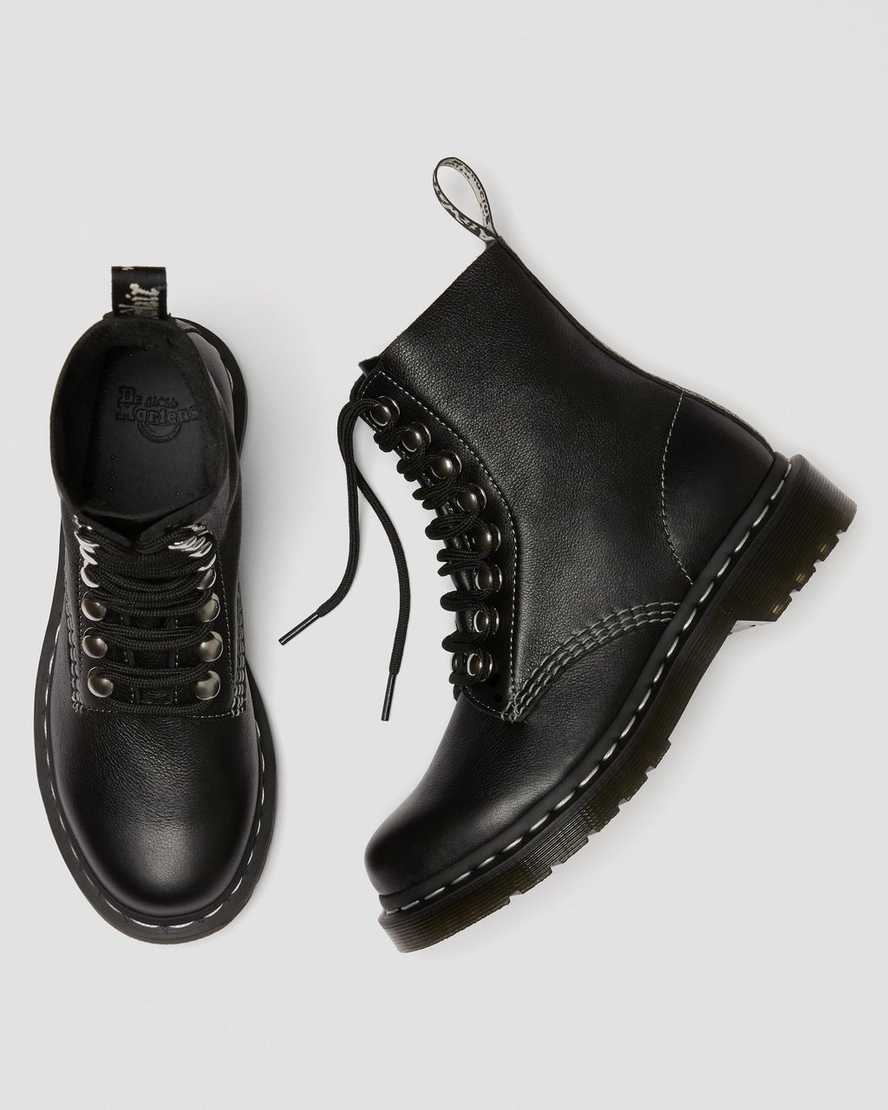 1460 PASCAL HARDWARE VIRGINIA LEATHER ANKLE BOOTS | Dr Martens