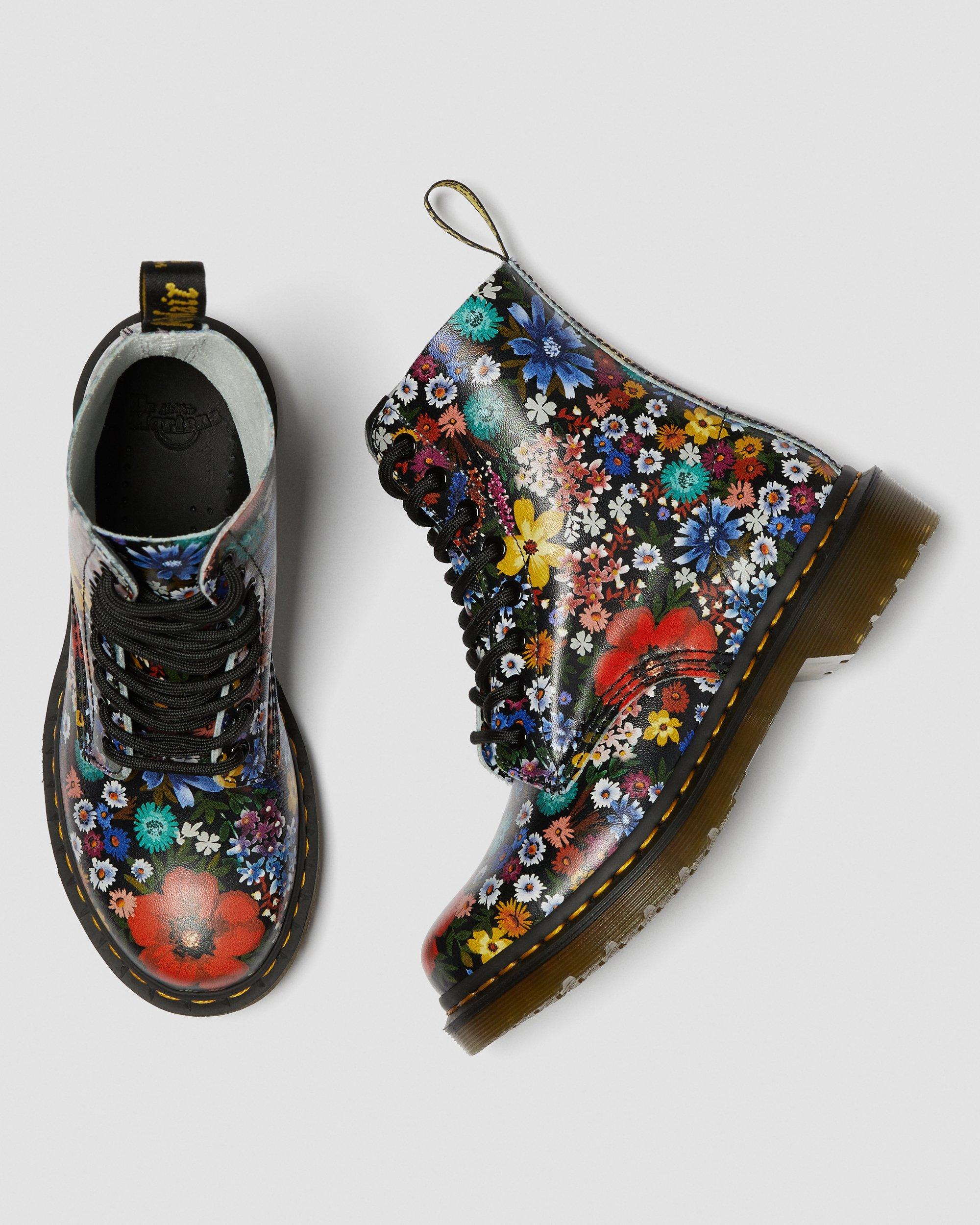1460 Pascal Women's Floral Lace Up Boots in MULTI | Dr. Martens™