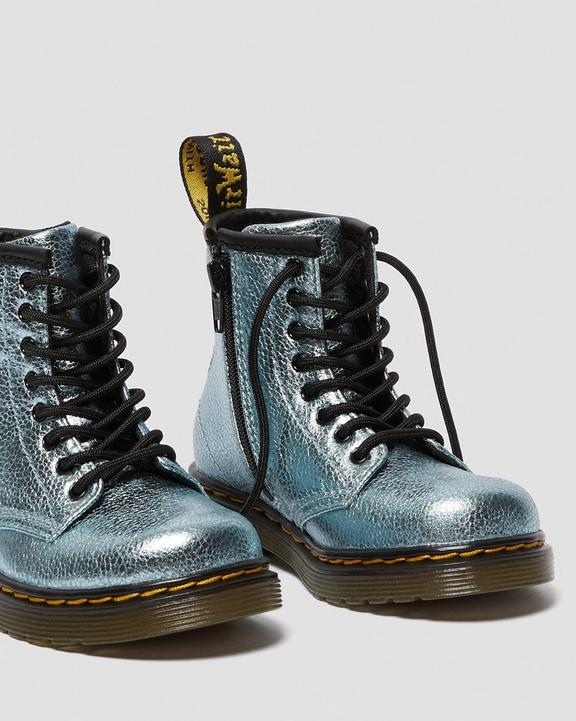 Toddler 1460 Crinkle Metallic Lace Up Boots Dr. Martens