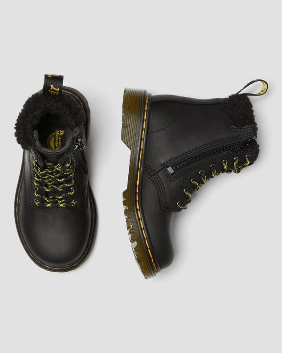 Toddler 1460 Fleece Lined Leather Boots Dr. Martens