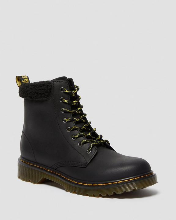 Youth 1460 Fleece Lined Leather Boots Dr. Martens