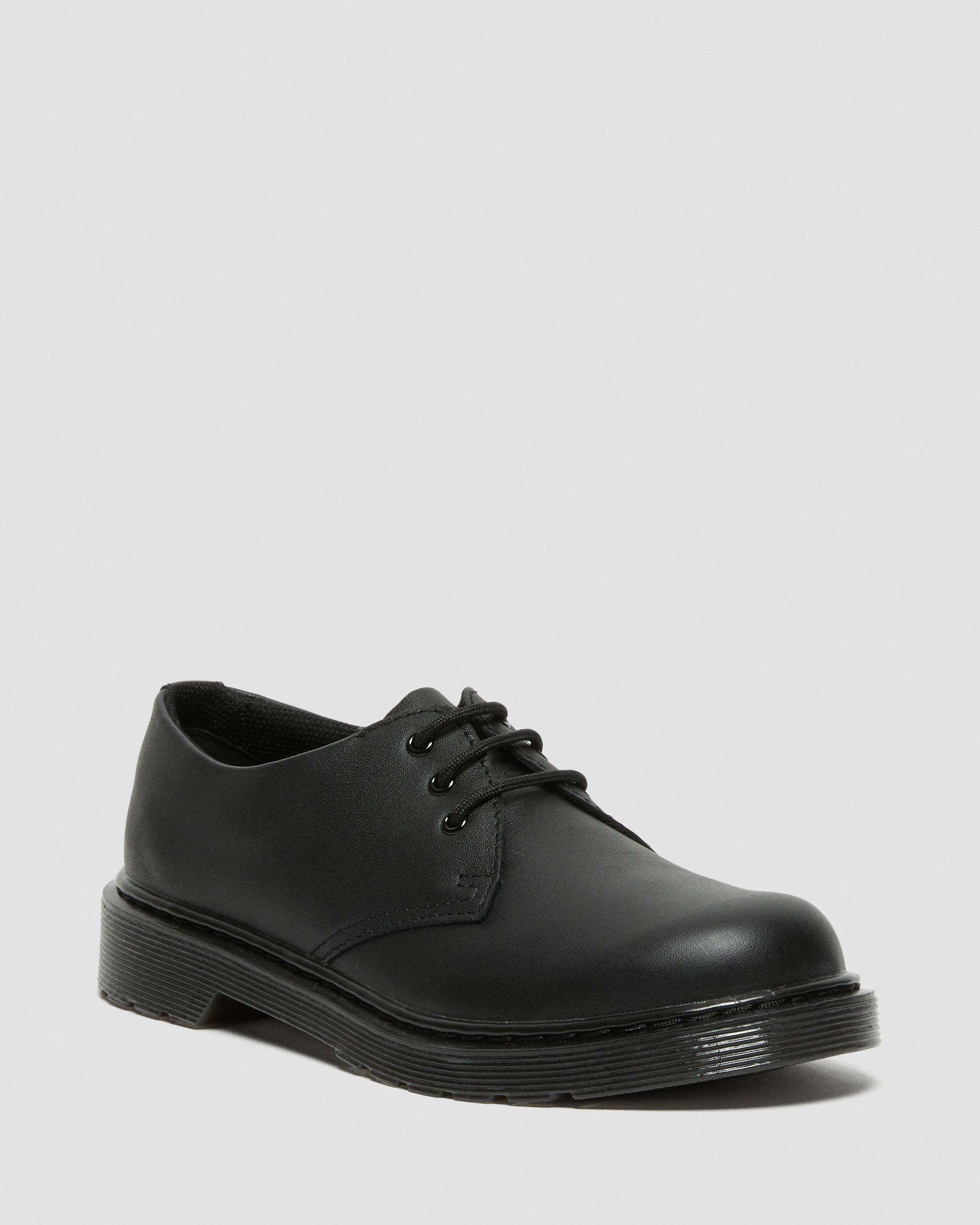Youth 1461 Mono Softy T Leather Shoes in Black | Dr. Martens