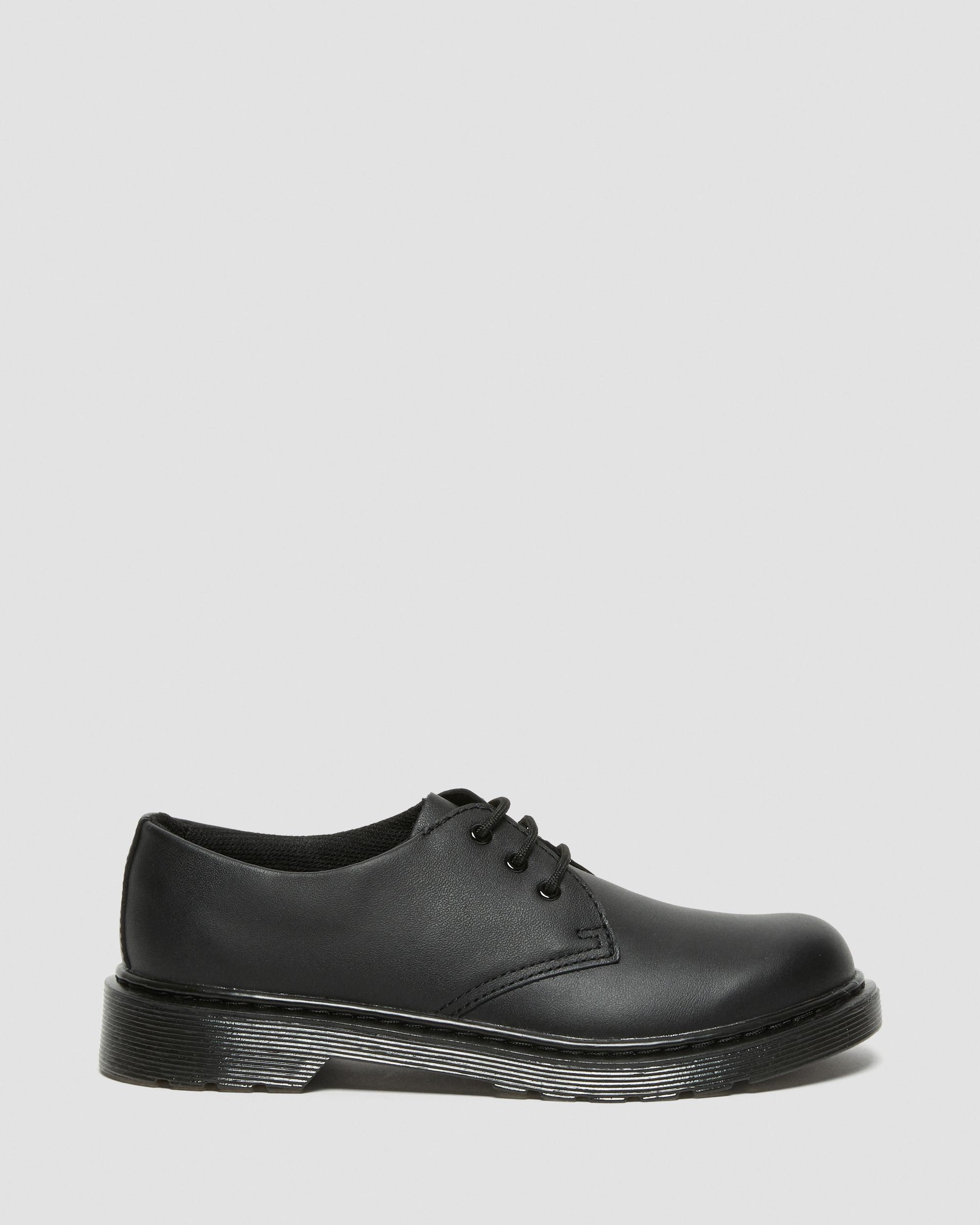 Youth 1461 Mono Softy T Leather Shoes in Black | Dr. Martens