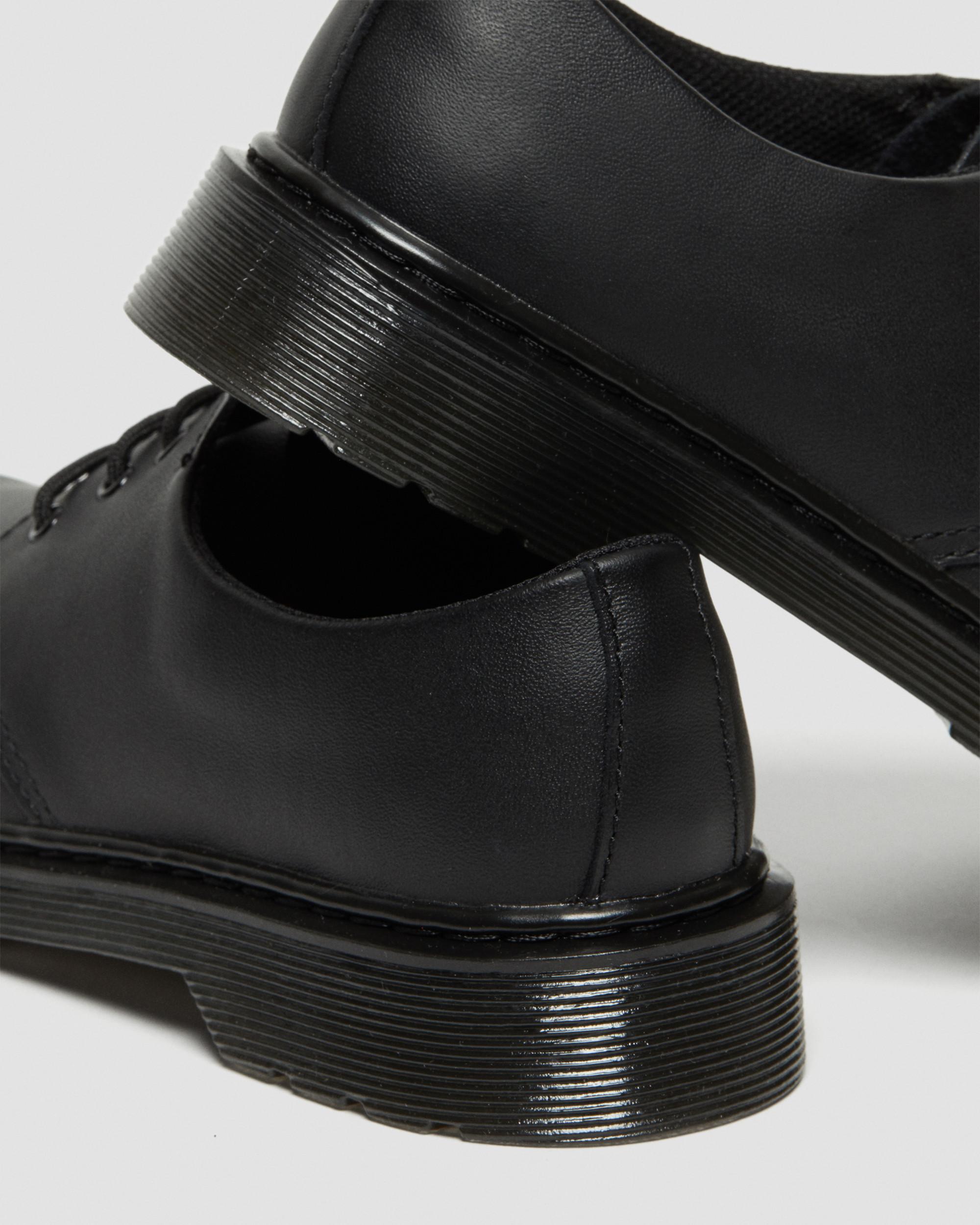 Youth 1461 Mono Softy T Leather Shoes in Black