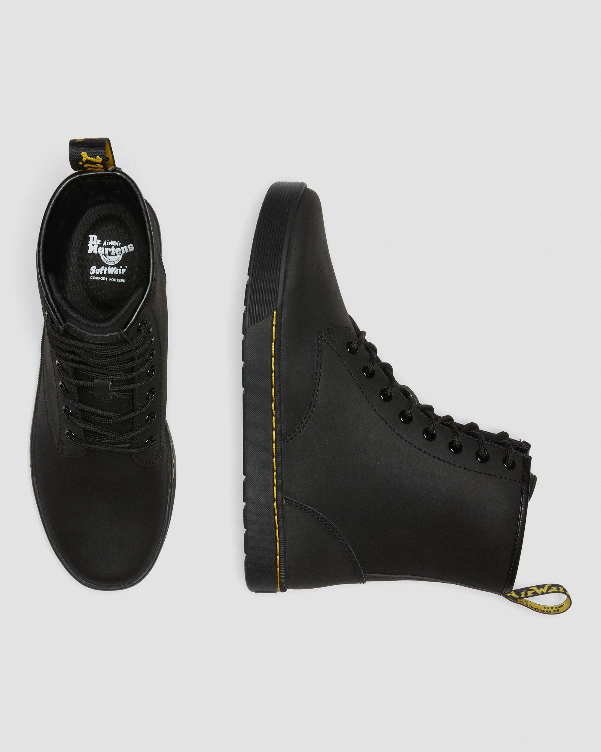 Cairo Leather Casual Shoes in Black | Dr. Martens display picture 1