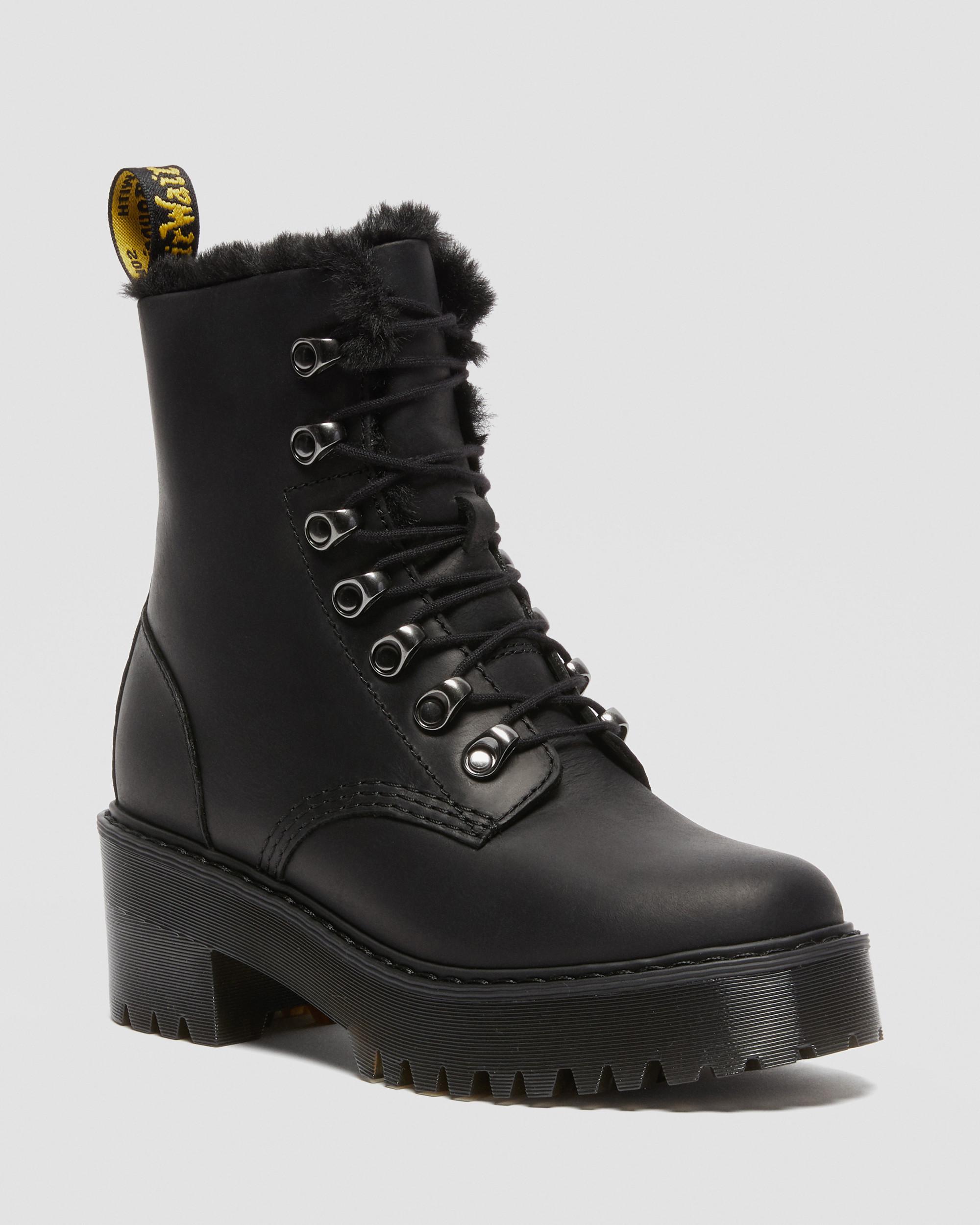 Clasificar cocinar Acusador Botas de piel con forro sintético Leona | Dr. Martens