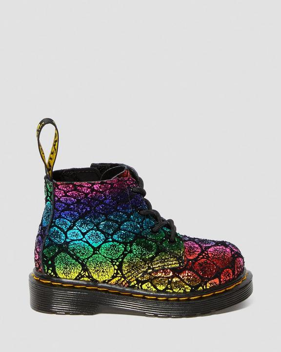 INFANT 1460 METALLIC SUEDE ANKLE BOOTS Dr. Martens