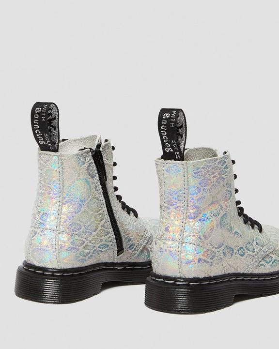 1460 PASCAL TTODDLER PASCAL METALLIC SUEDE ANKLE BOOTS Dr. Martens