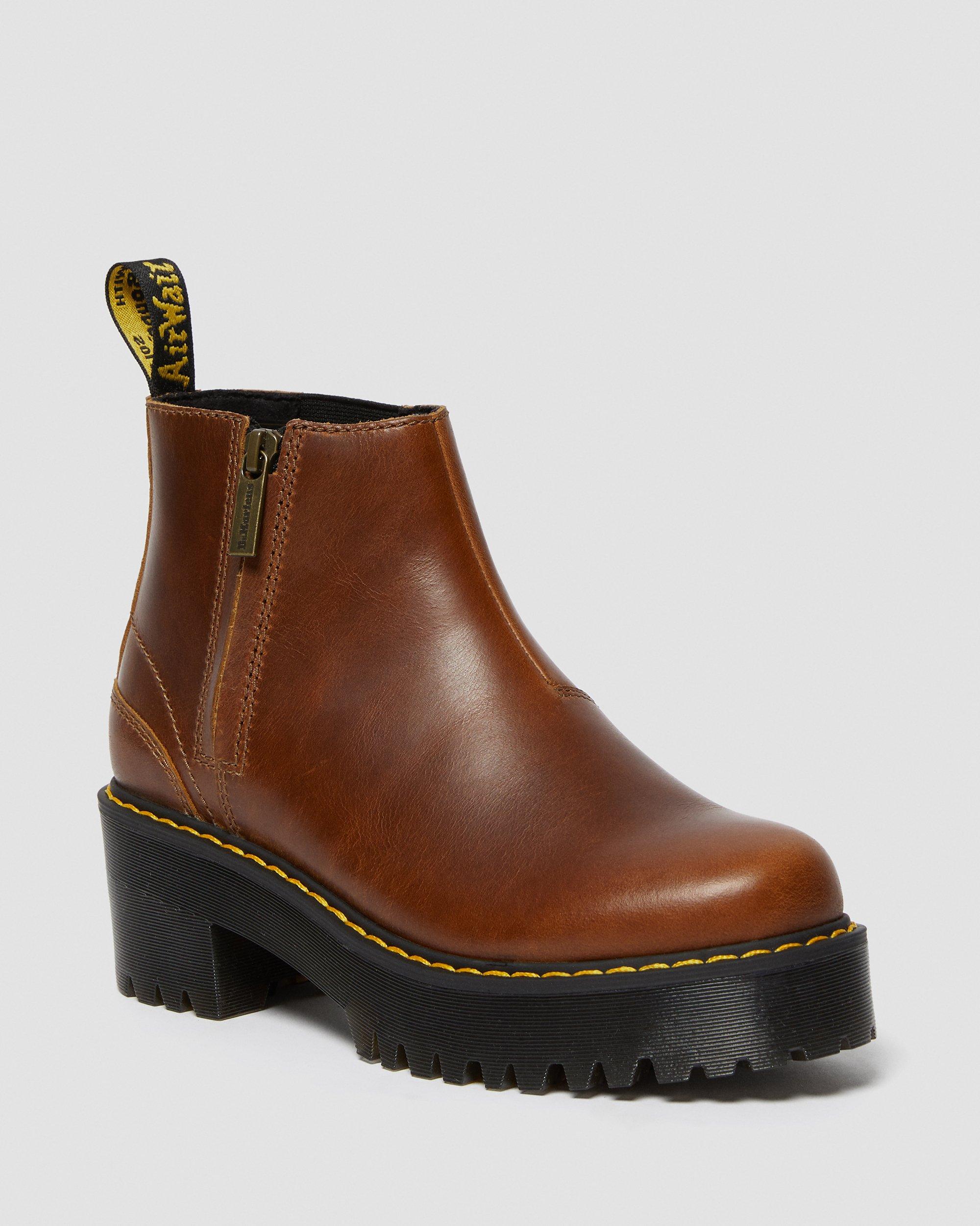 Rometty Women's Leather Chelsea Boots in Butterscotch | Dr. Martens