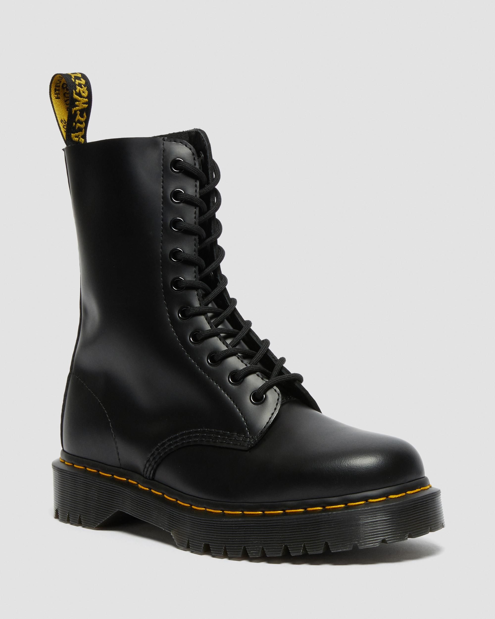 【RT-195987】Dr.Martens ドクターマーチン 1490 1490 Bex Smooth Leather Mid Calf Boots in BLACK | Dr. Martens™