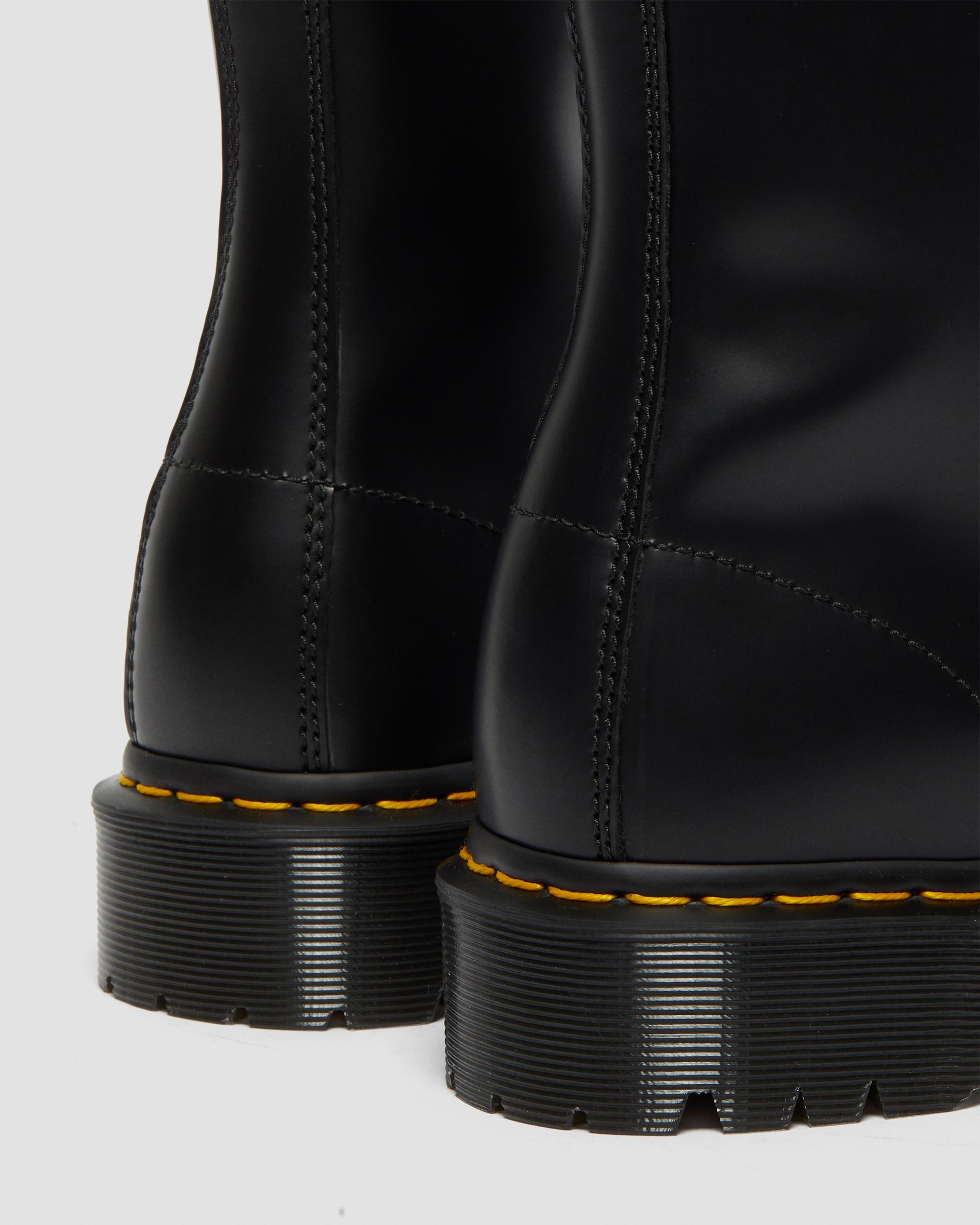 1490 Bex Smooth Leather Mid Calf Boots in BLACK | Dr. Martens™