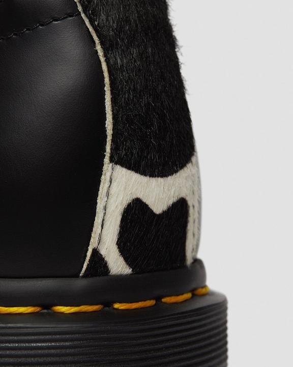 Sidney Hair On Creeper Platform Shoes in Black | Dr. Martens Sidney Hair On Creeper Platform Shoes in Black | Dr. Martens