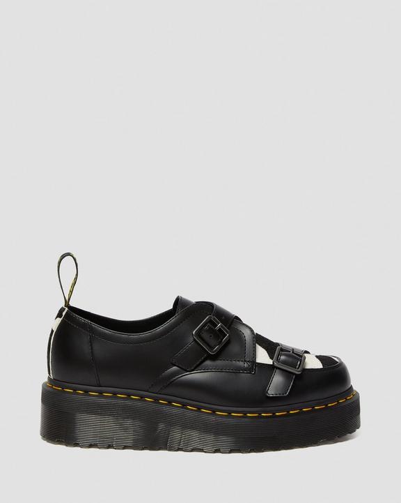 Sidney Hair On Creeper Platform Shoes in Black | Dr. Martens Sidney Hair On Creeper Platform Shoes in Black | Dr. Martens