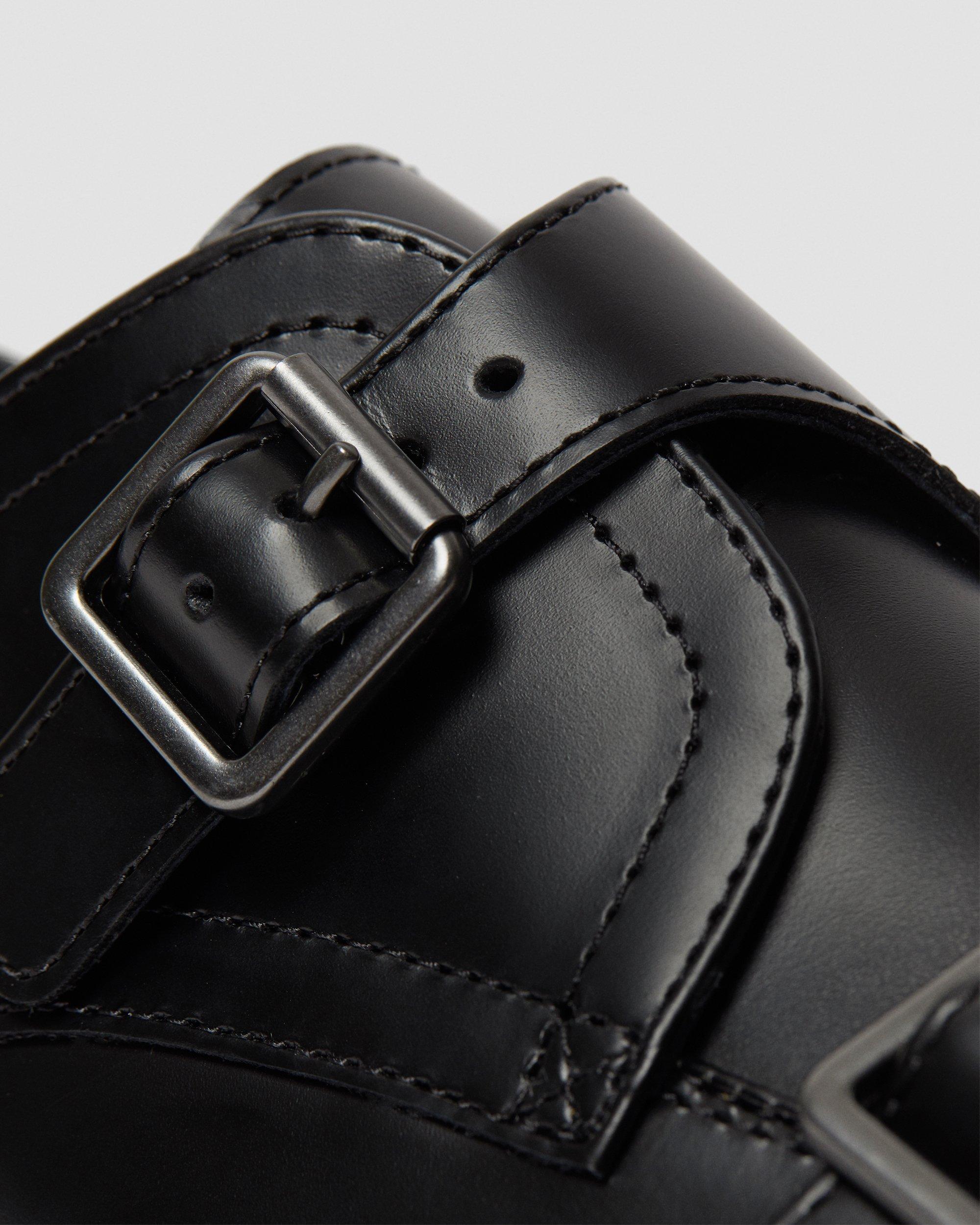 Sidney Monk Strap Creeper Platform Shoes in BLACK | Dr. Martens™