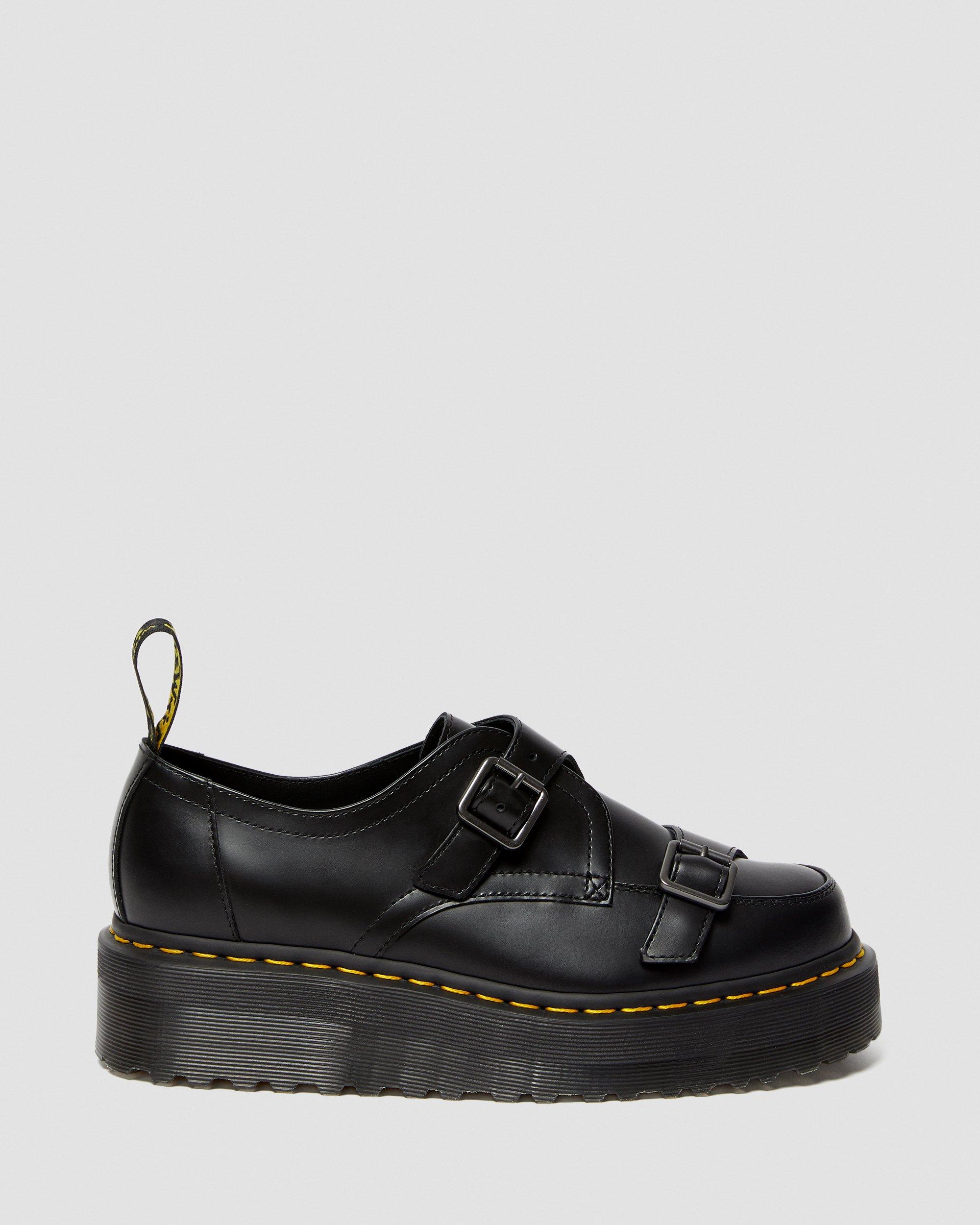 Sidney Monk Strap Creeper Platform Shoes in BLACK | Dr. Martens™