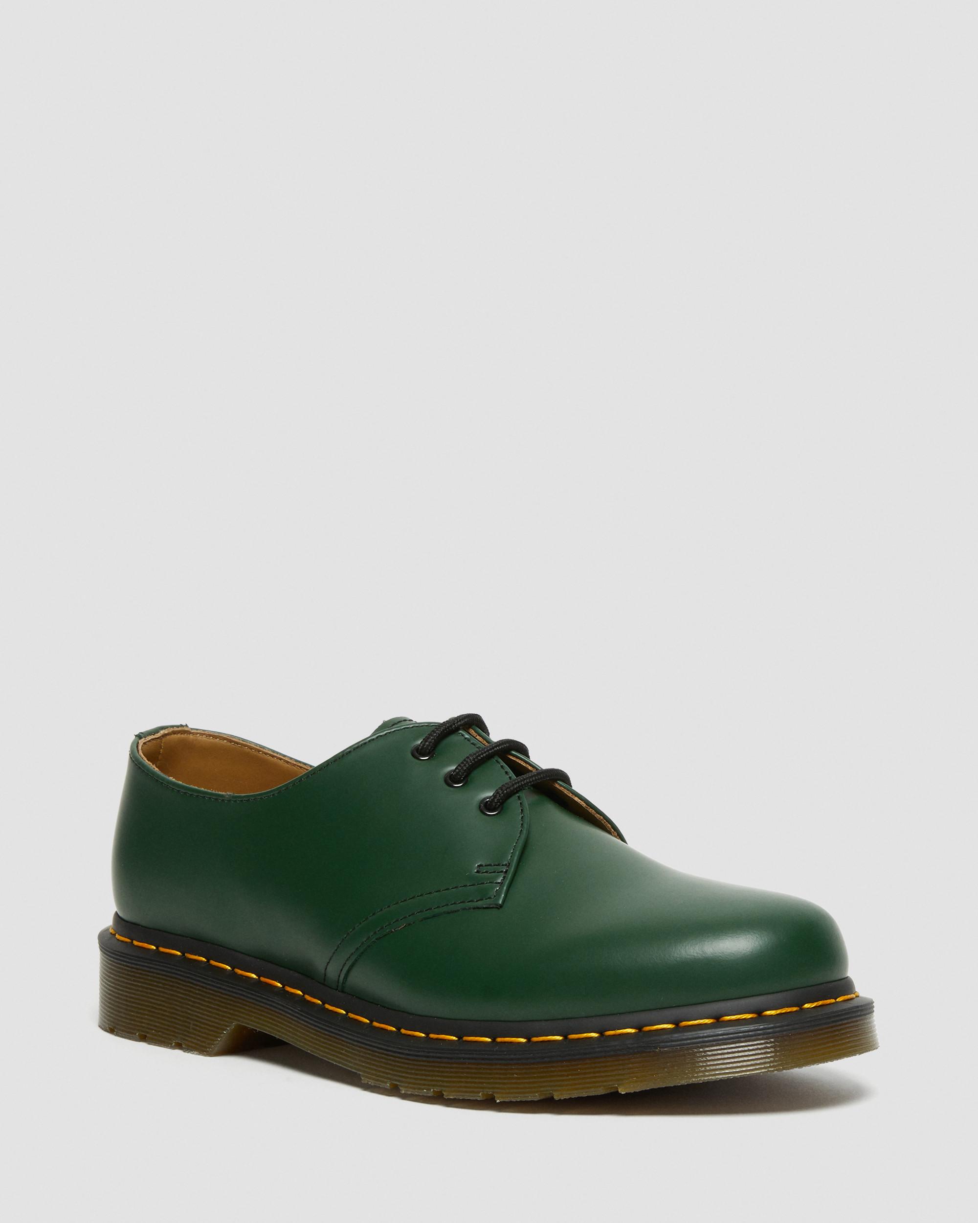 1461 Smooth Leather Oxford Shoes in GREEN | Dr. Martens™