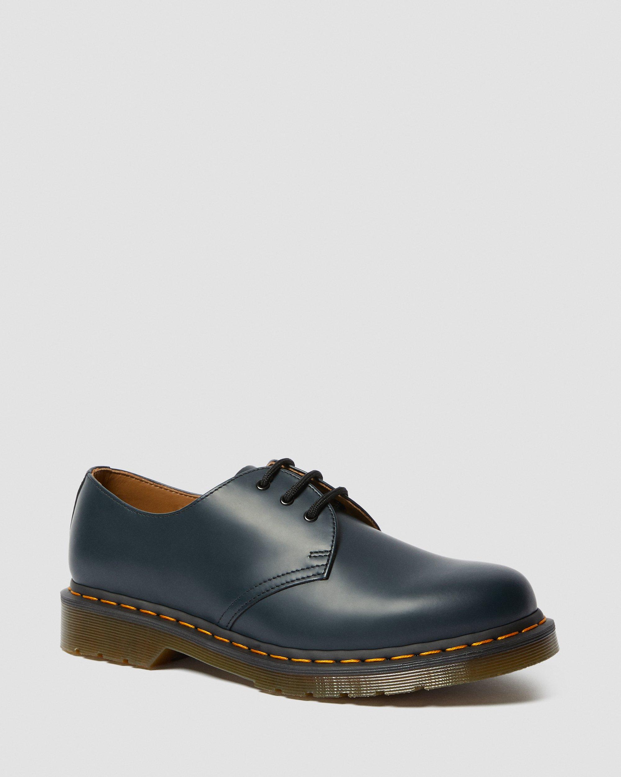 1461 Smooth Leather Oxford Shoes in Navy | Dr. Martens