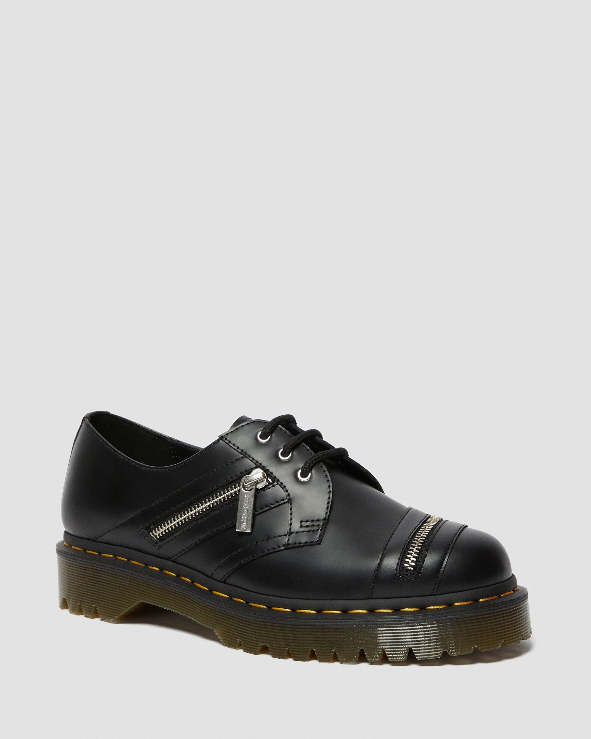 1461 Bex Zip Leather Shoes in Black | Dr. Martens