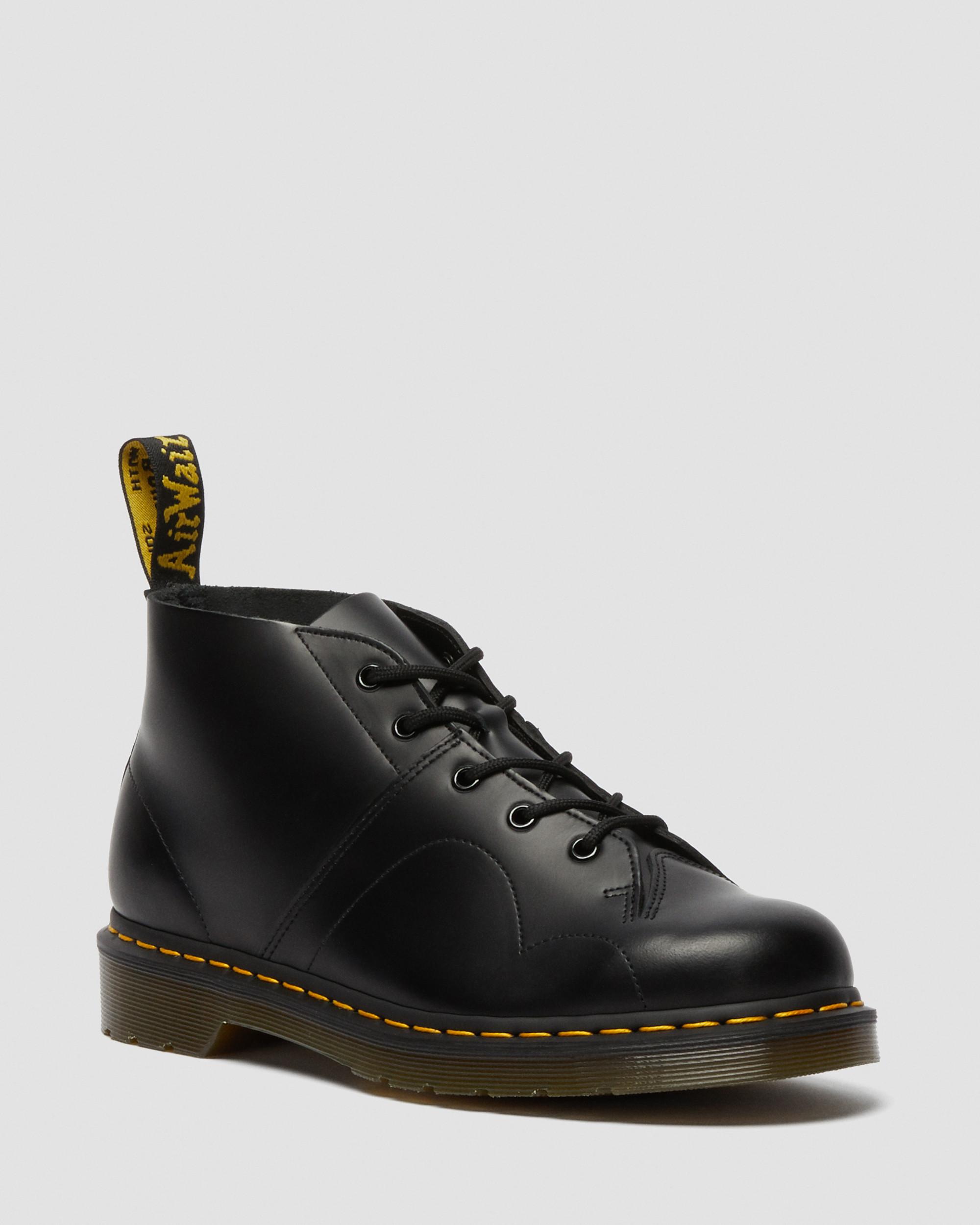 CHURCH SMOOTH LEATHER MONKEY BOOTS in Black