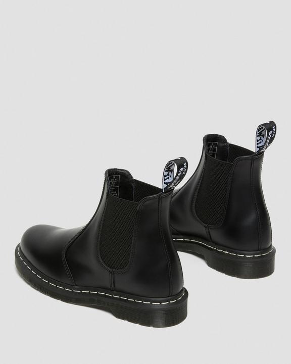 2976 Contrast Leather Chelsea Boots in Black | Dr. Martens