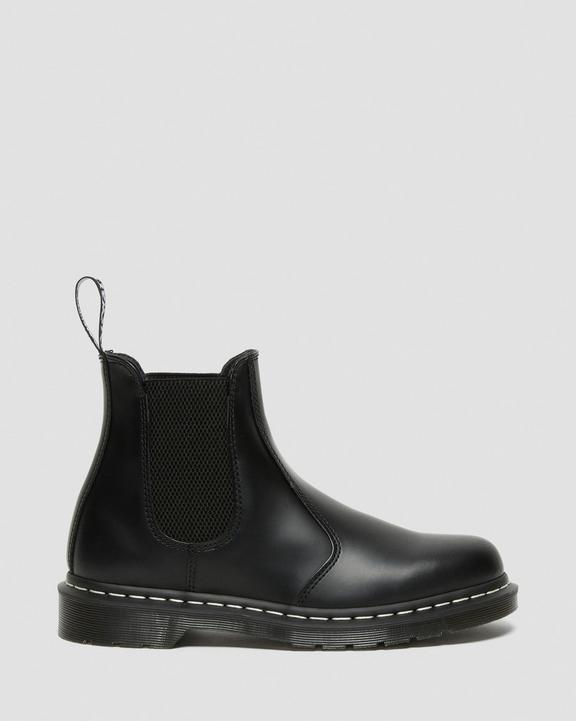 2976 WHITE STITCH LEATHER CHELSEA BOOTS in Black | Dr. Martens 2976 WHITE STITCH LEATHER CHELSEA BOOTS in Black | Dr. Martens