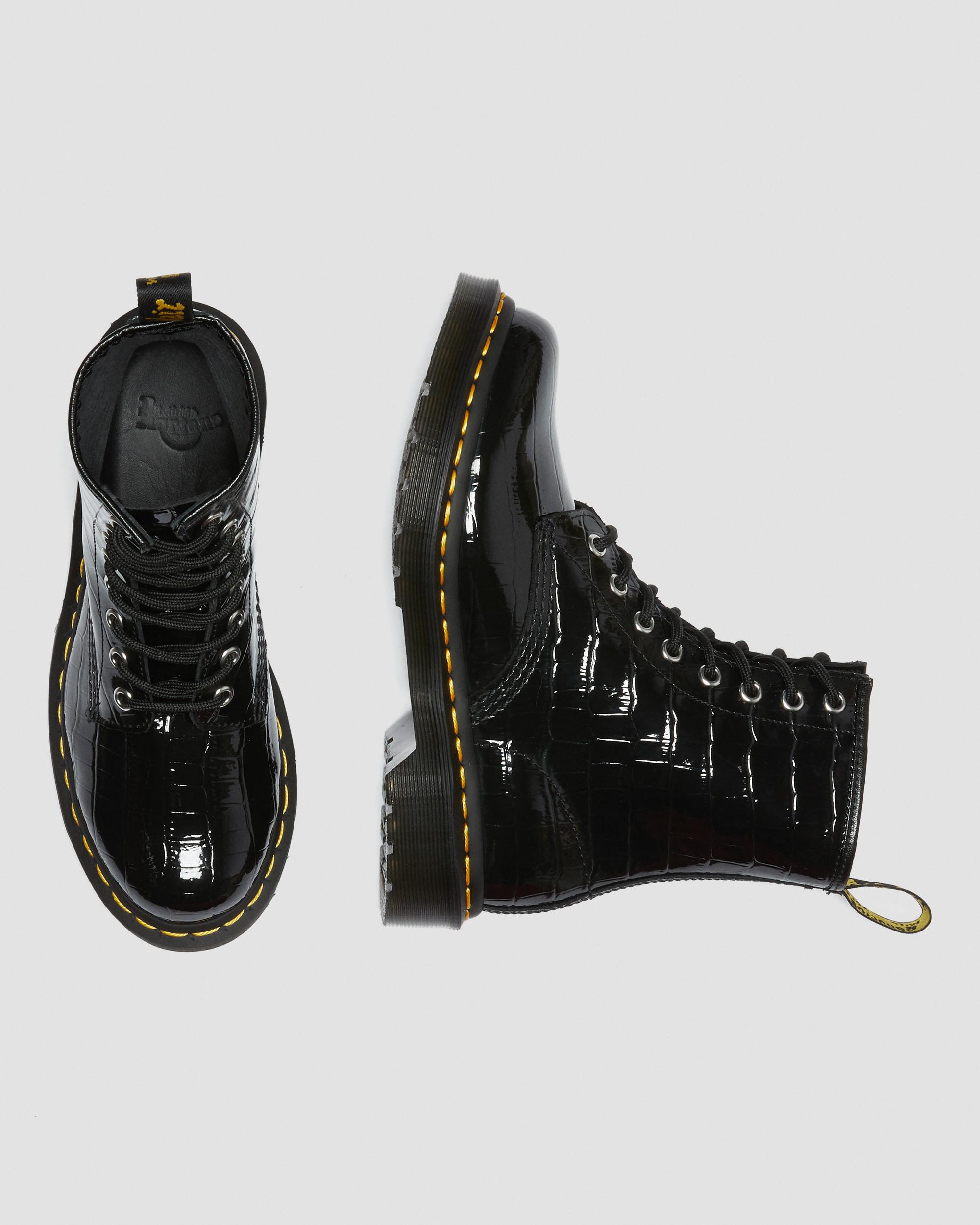 Dr martens best sale vernis noir femme