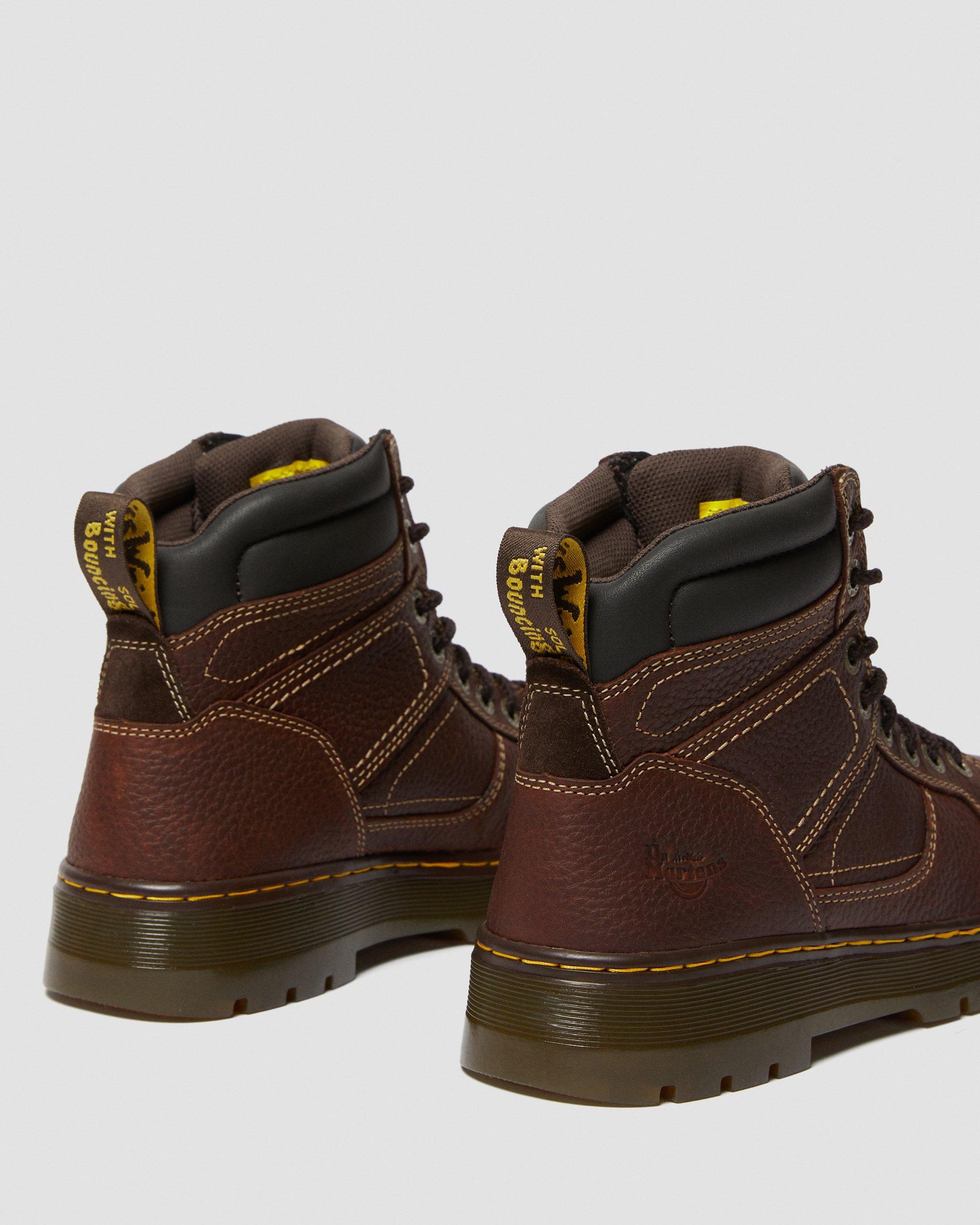 Pitch Steel Toe Leather Boots in LIGHT TEAK | Dr. Martens™