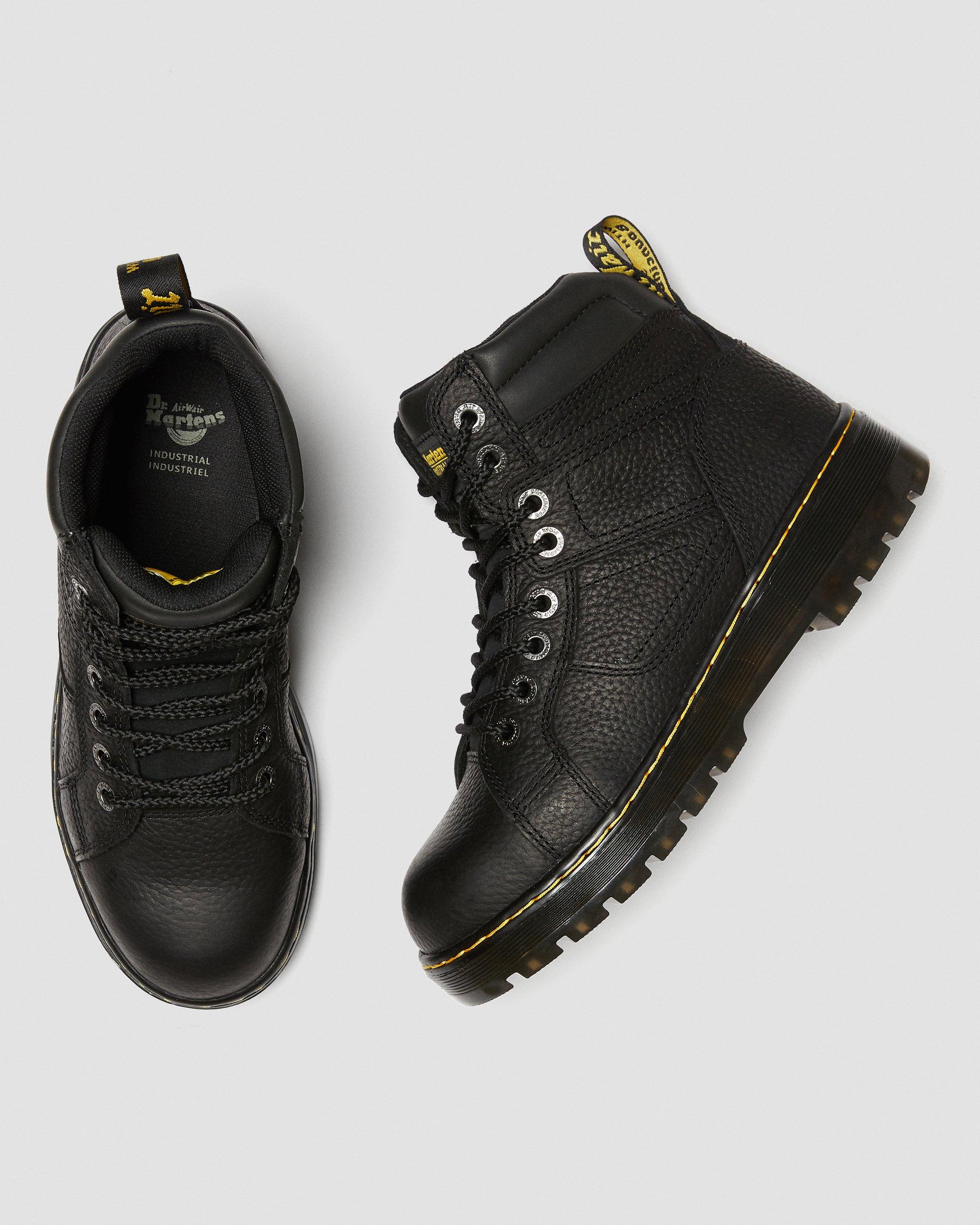 Pitch Steel Toe Leather Boots in BLACK | Dr. Martens™