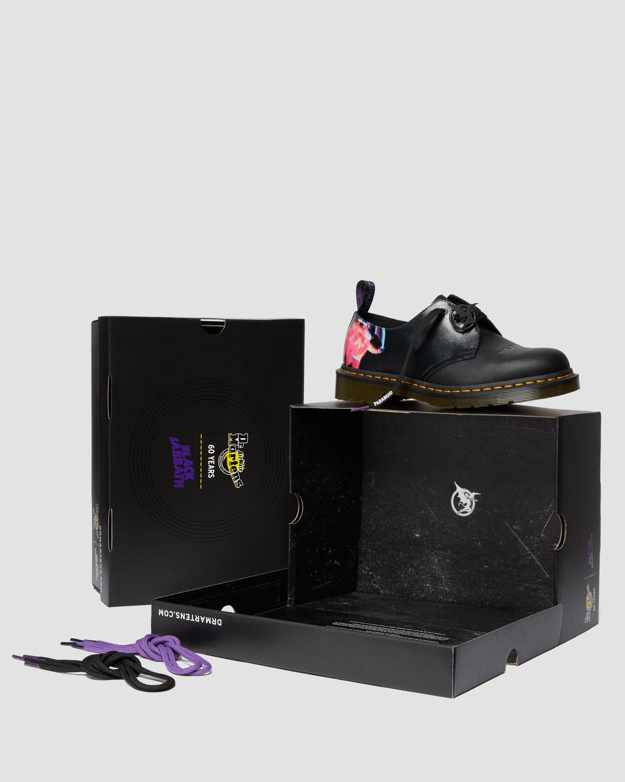 1461 Black Sabbath Lace Up Shoes in BLACK+MULTI | Dr. Martens™
