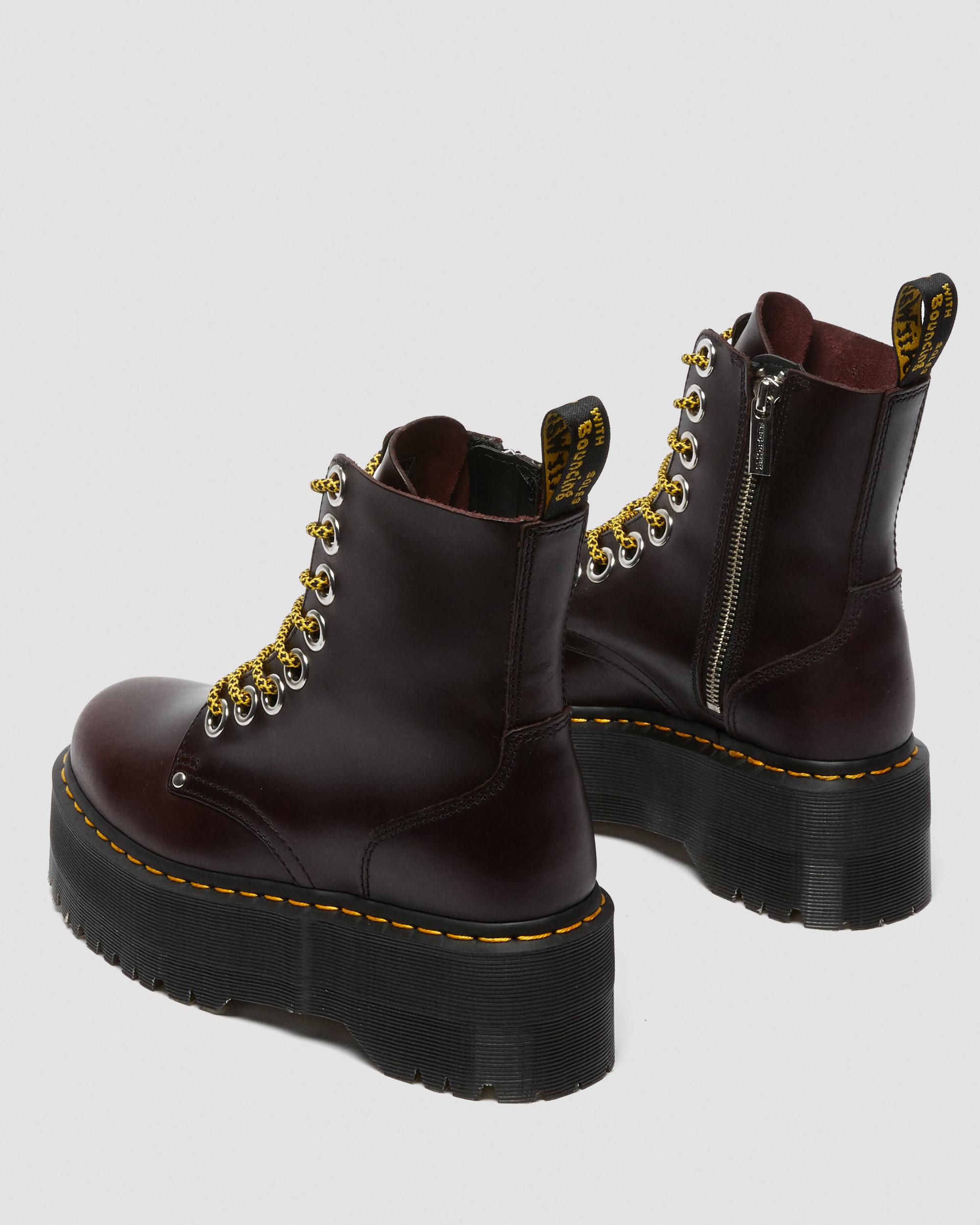 Dr.Martens JADON MAX UK7 超厚底 Jadon Max Women's Leather Platform Boots in OXBLOOD | Dr. Martens™