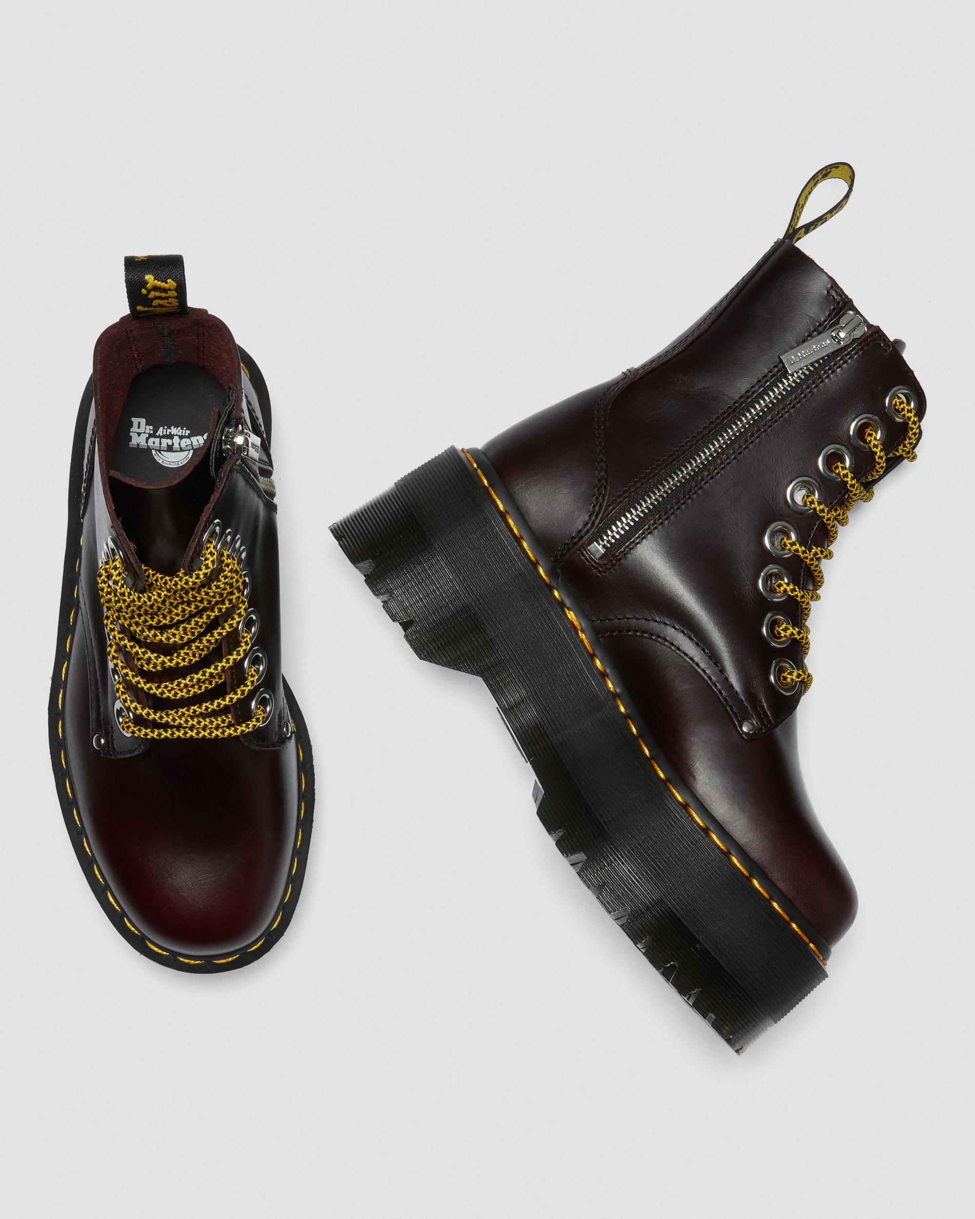 Jadon Max Women's Leather Platform Boots in OXBLOOD | Dr. Martens™