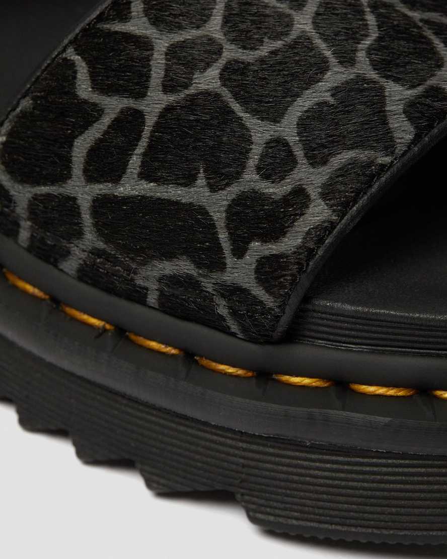 Voss Animal Print Leather Sandals | Dr Martens