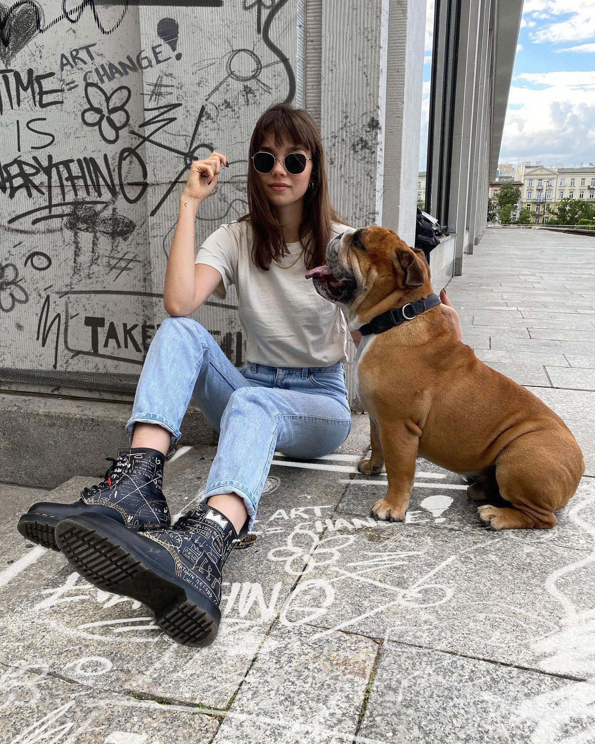 1460 Basquiat Leather Lace Up Boots in BLACK+WHITE | Dr. Martens™