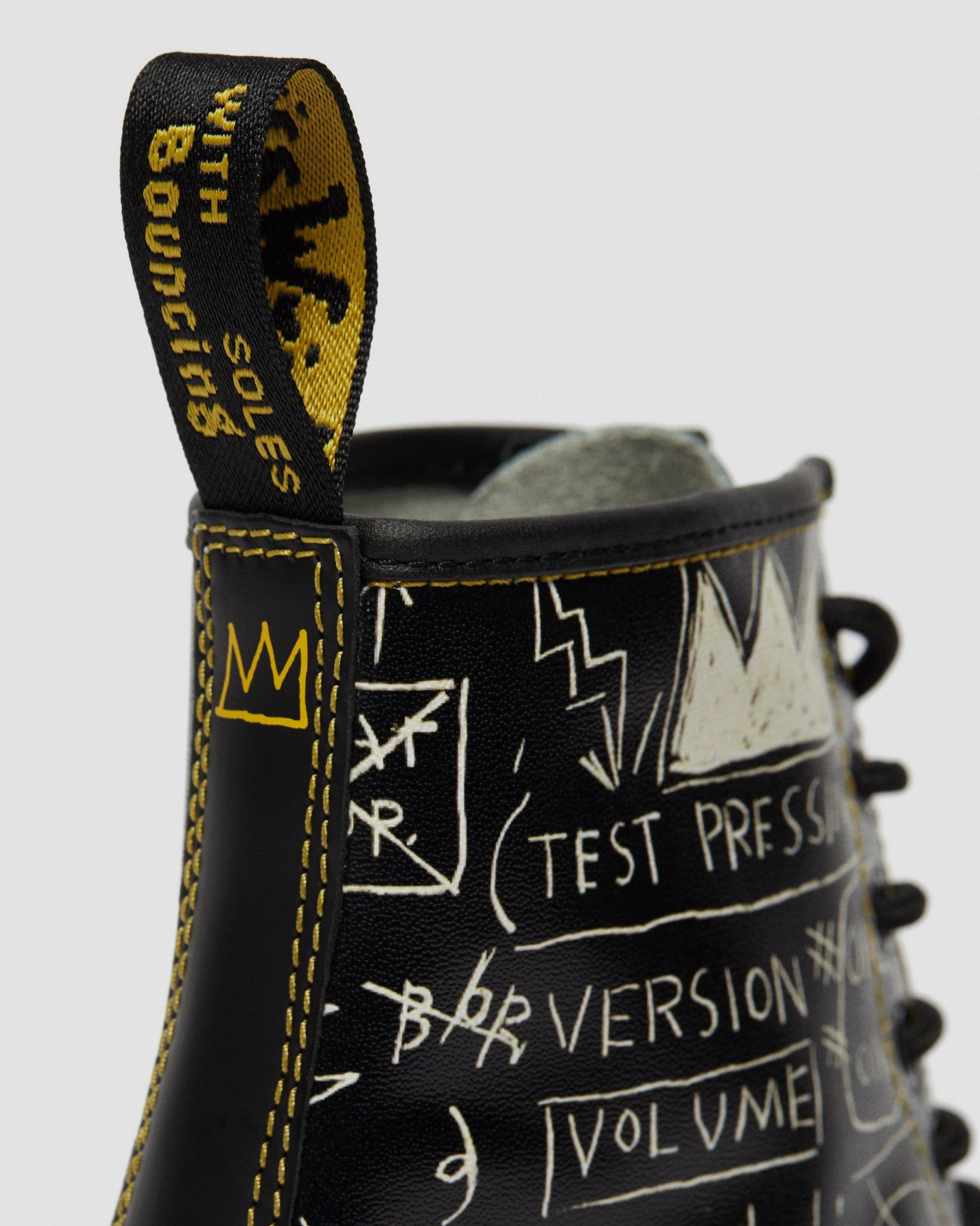 1460 Basquiat Leather Lace Up Boots in BLACK+WHITE | Dr. Martens™