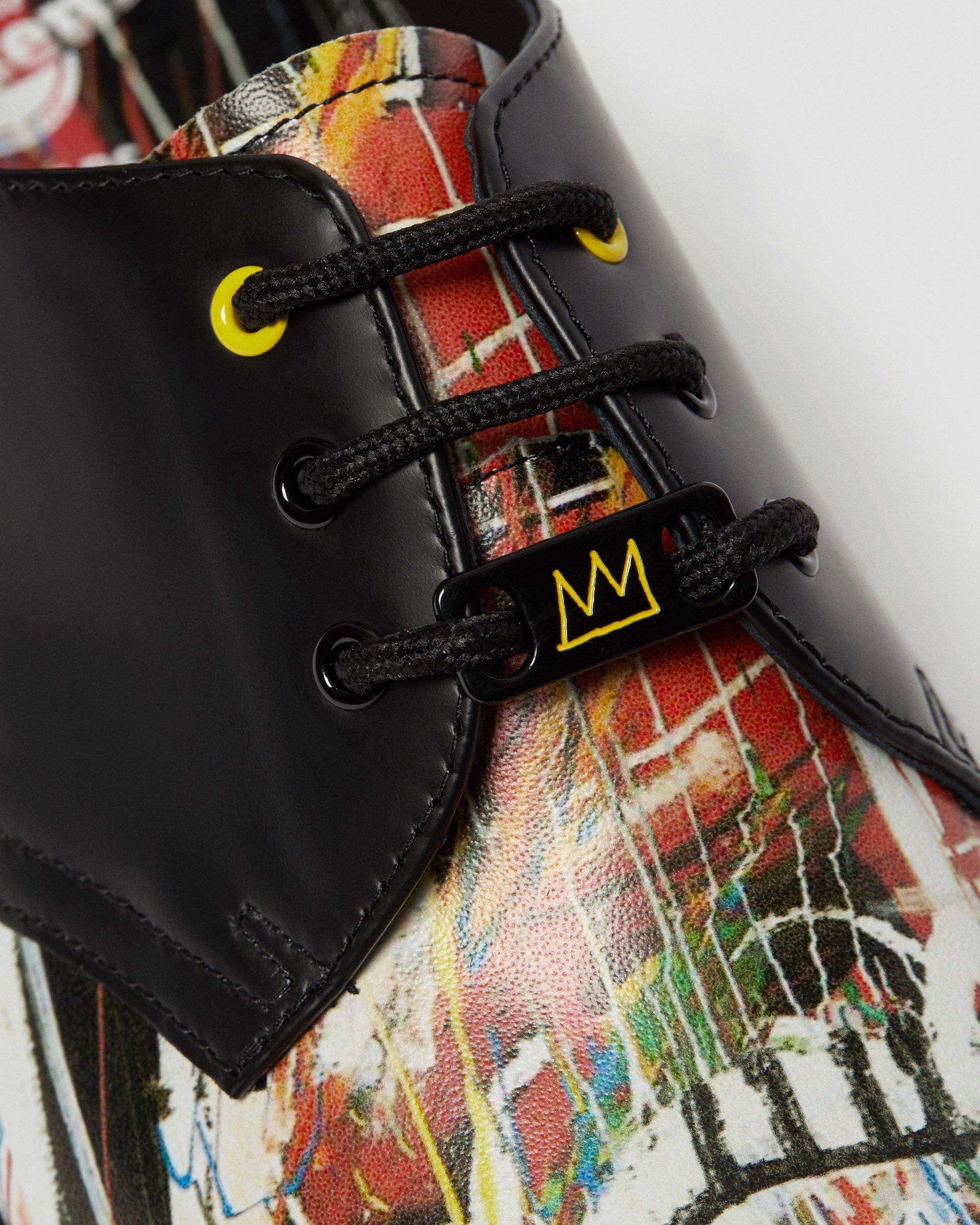 1461 Basquiat Leather Oxford Shoes in BLACK+MULTI | Dr. Martens™