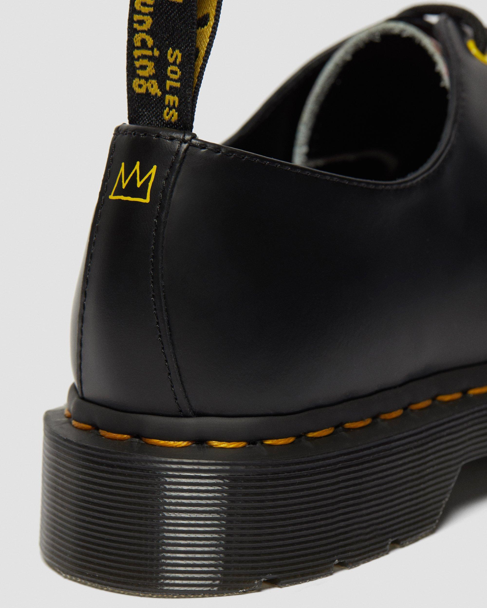 1461 Basquiat Leather Oxford Shoes in BLACK+MULTI | Dr. Martens™