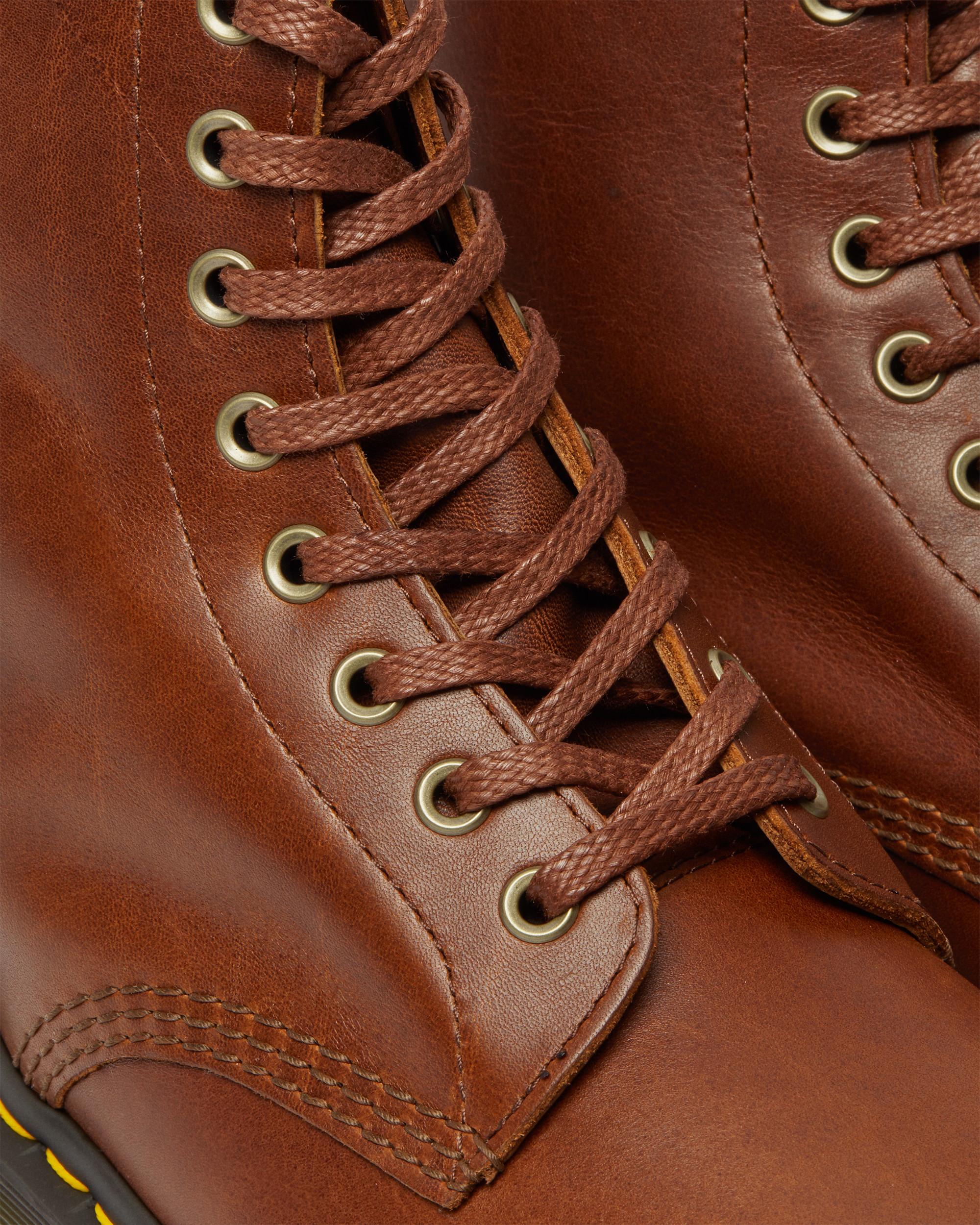 1460 Pascal Ziggy Leather Lace Up Boots in Tan | Dr. Martens display picture 1