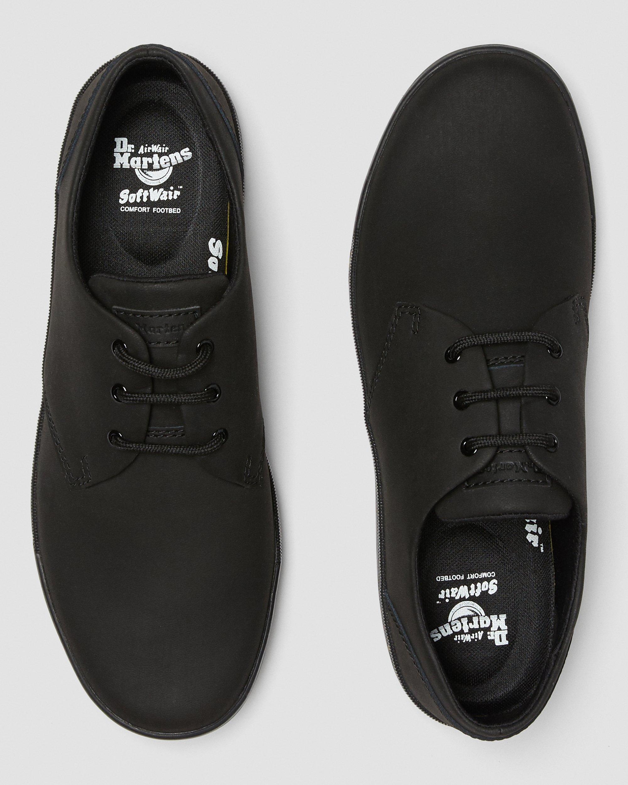 Cairo Low Leather Casual Shoes en Black Martens