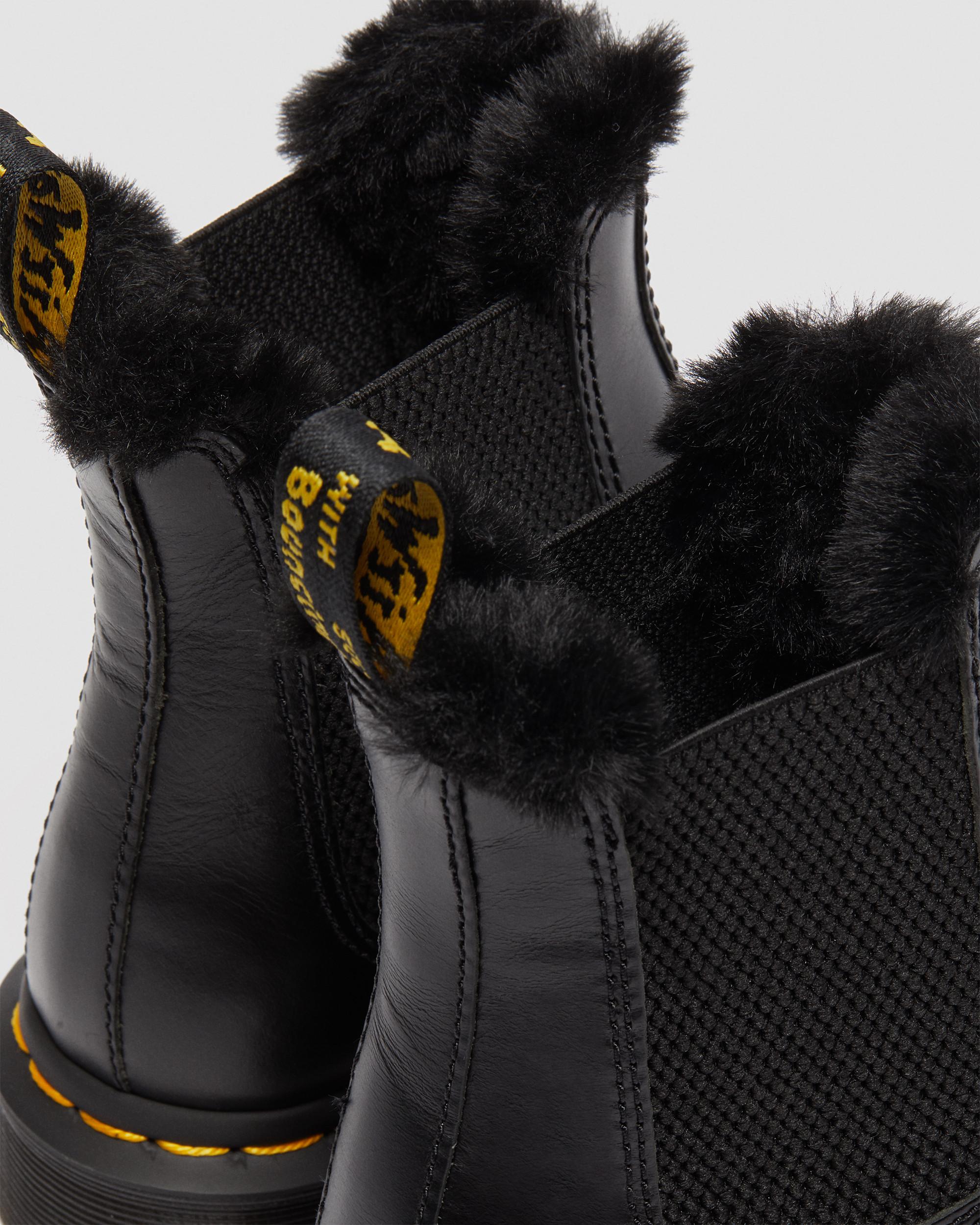 2976 LEONORE FAUX FUR LINED CHELSEA BOOTS | Dr. Martens