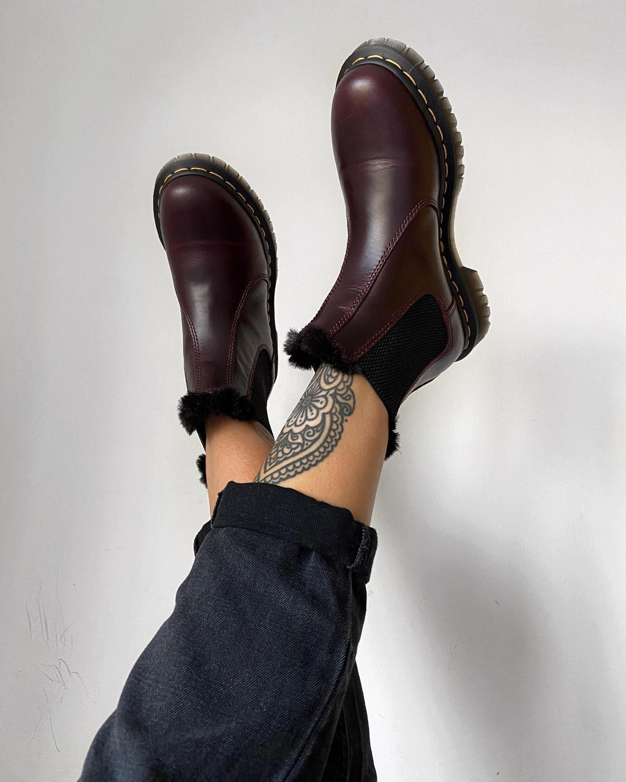 Sospechar Ciudad Cayo Botas Chelsea 2976 Leonore Con Forro Sintético | Dr. Martens